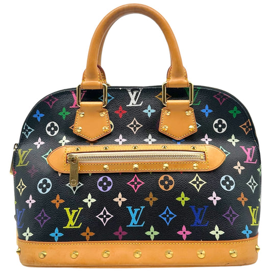 Louis Vuitton Black Multicolor Alma PM Bag