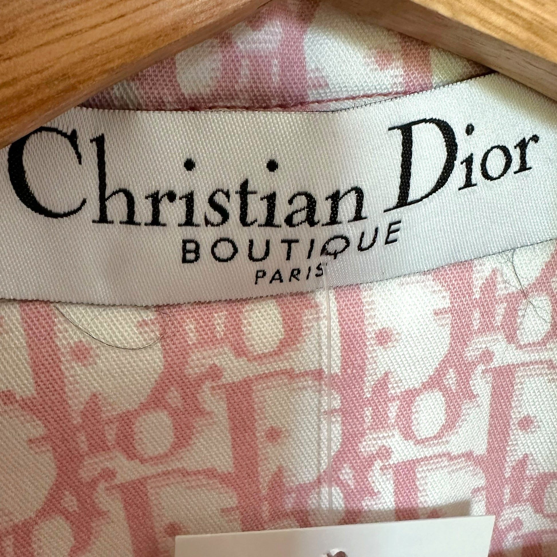 Christian Dior Pink Trotter Monogram Rhinestone Vest