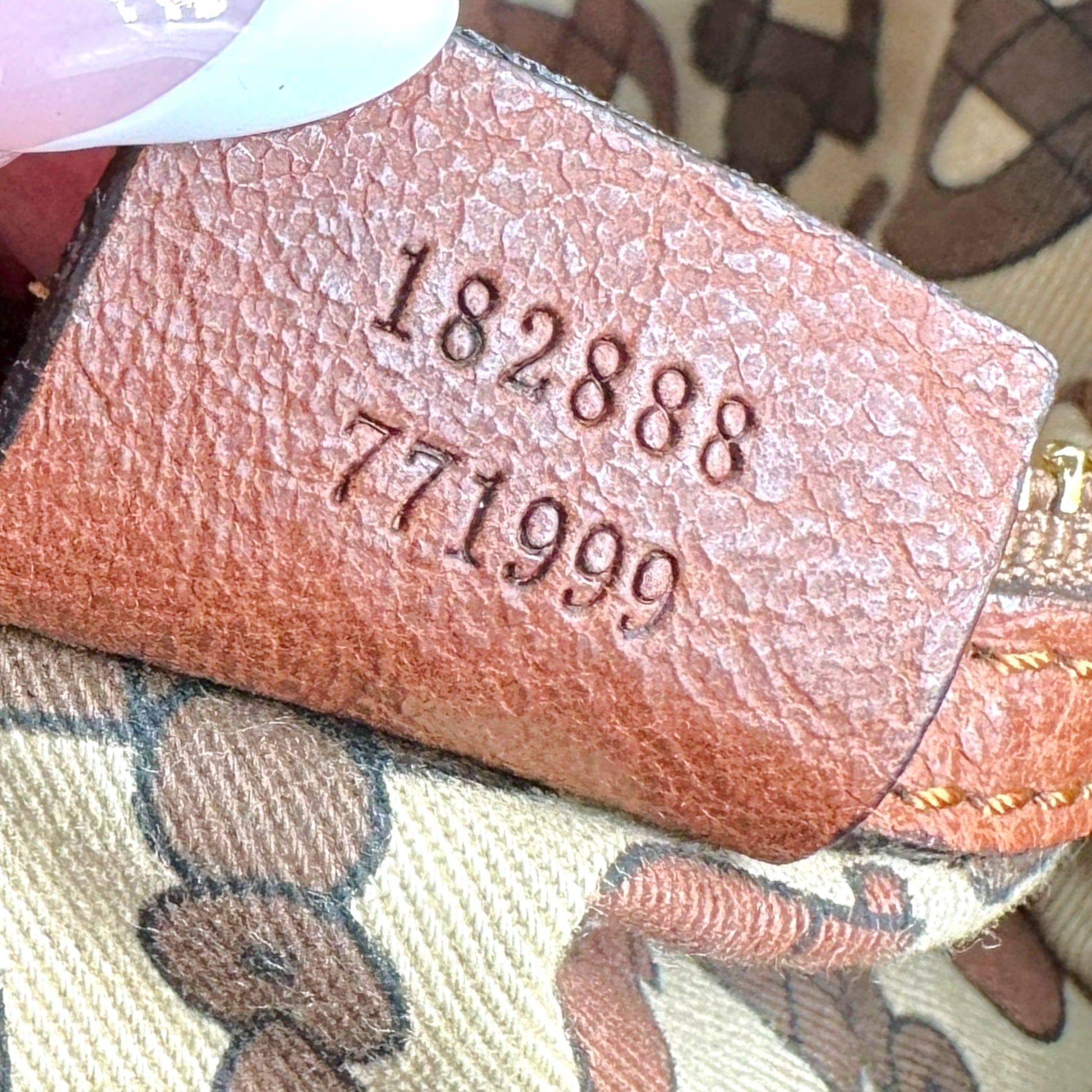 Gucci Brown Leather Guccissima Monogram Indy Bag