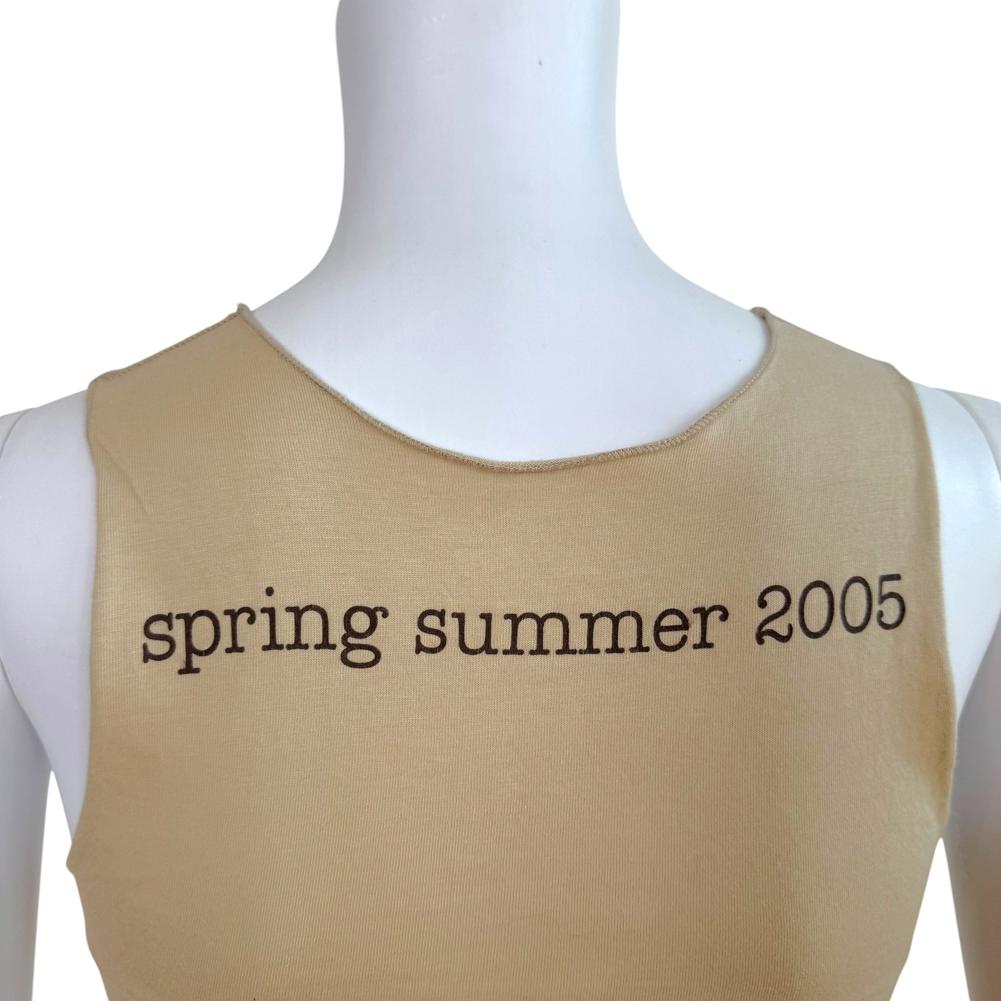 Lucien Pellat-Finet Beige Leopard Marijuana Leaf Tank