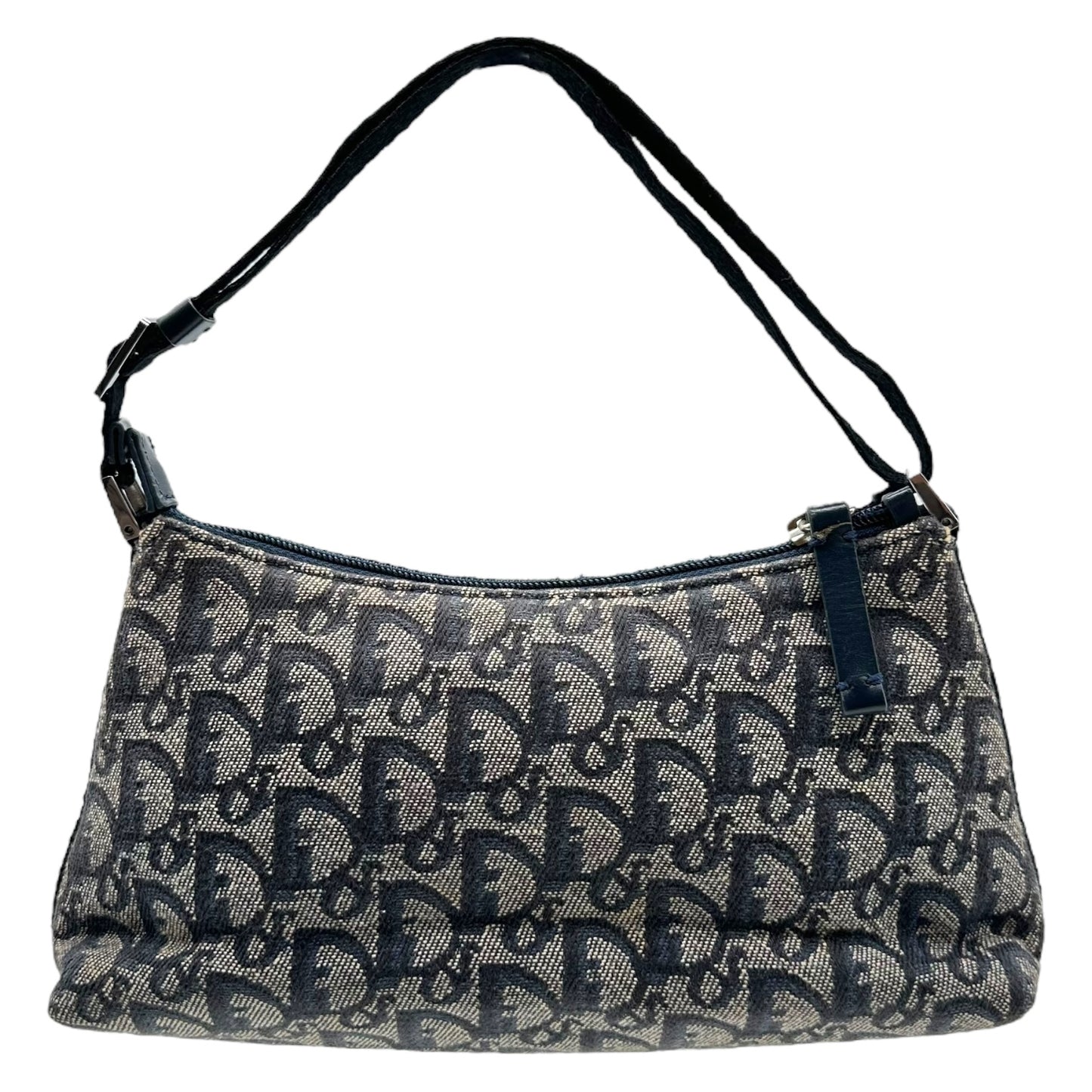Christian Dior Navy Blue Trotter Monogram Shoulder Bag