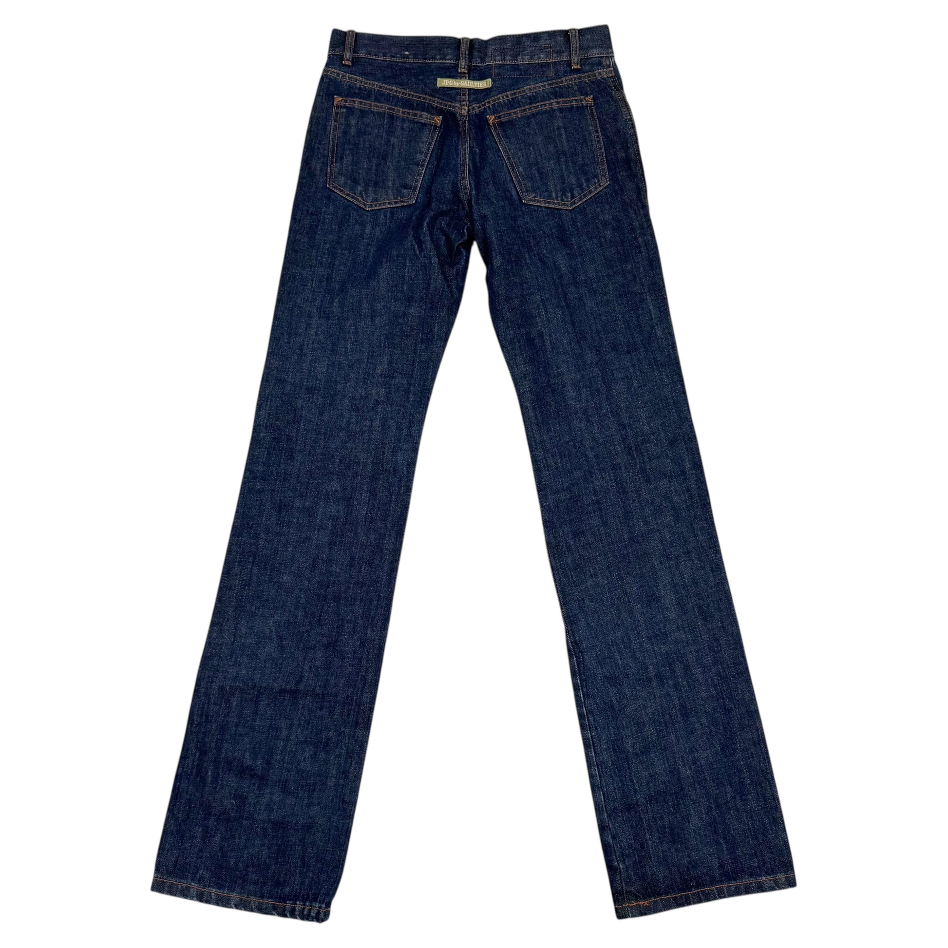 Jean Paul Gaultier Jean's Exposed Zipper Straight Leg Jeans - Outfit Repeater