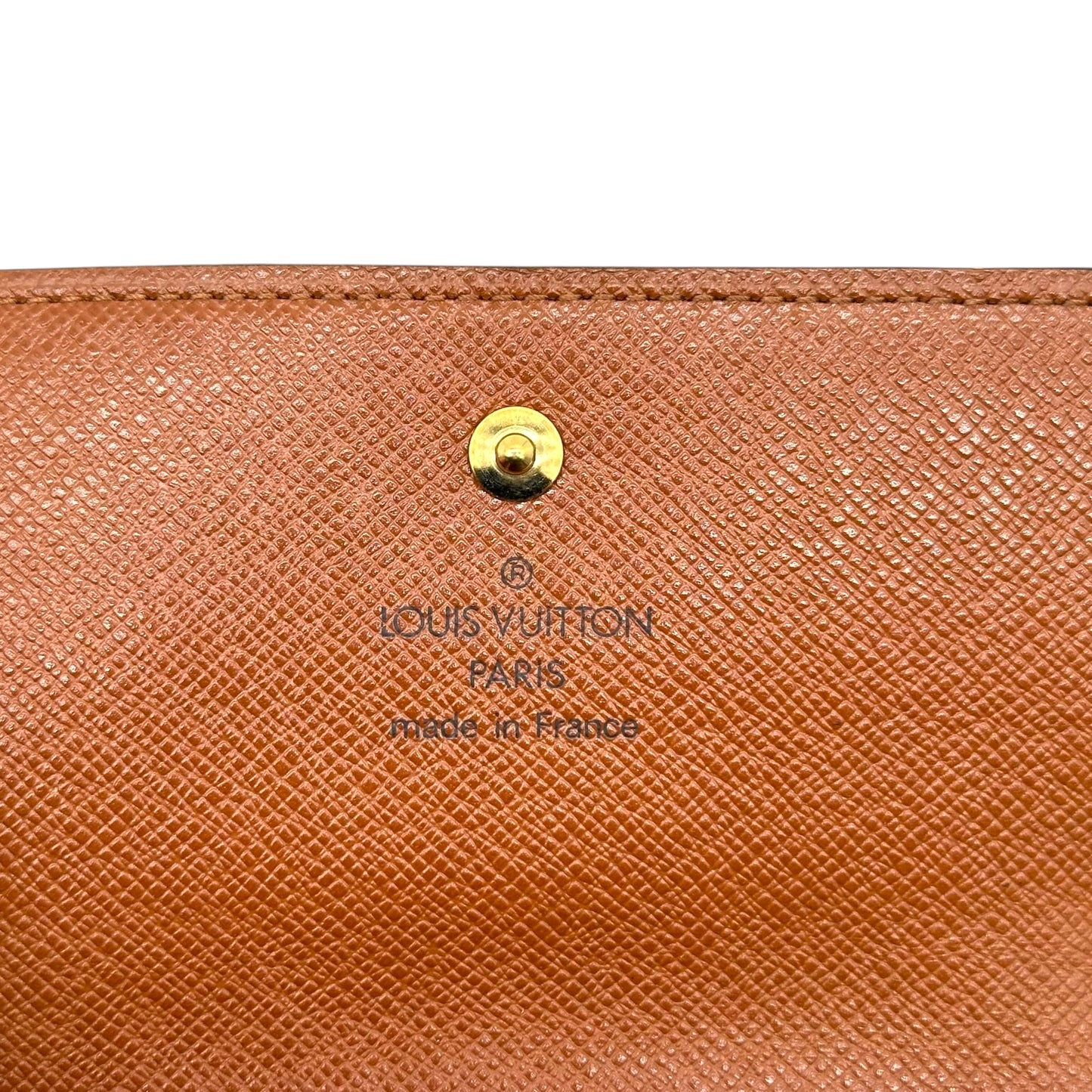 Louis Vuitton Classic Monogram Change Purse Snap Bi-Fold Wallet