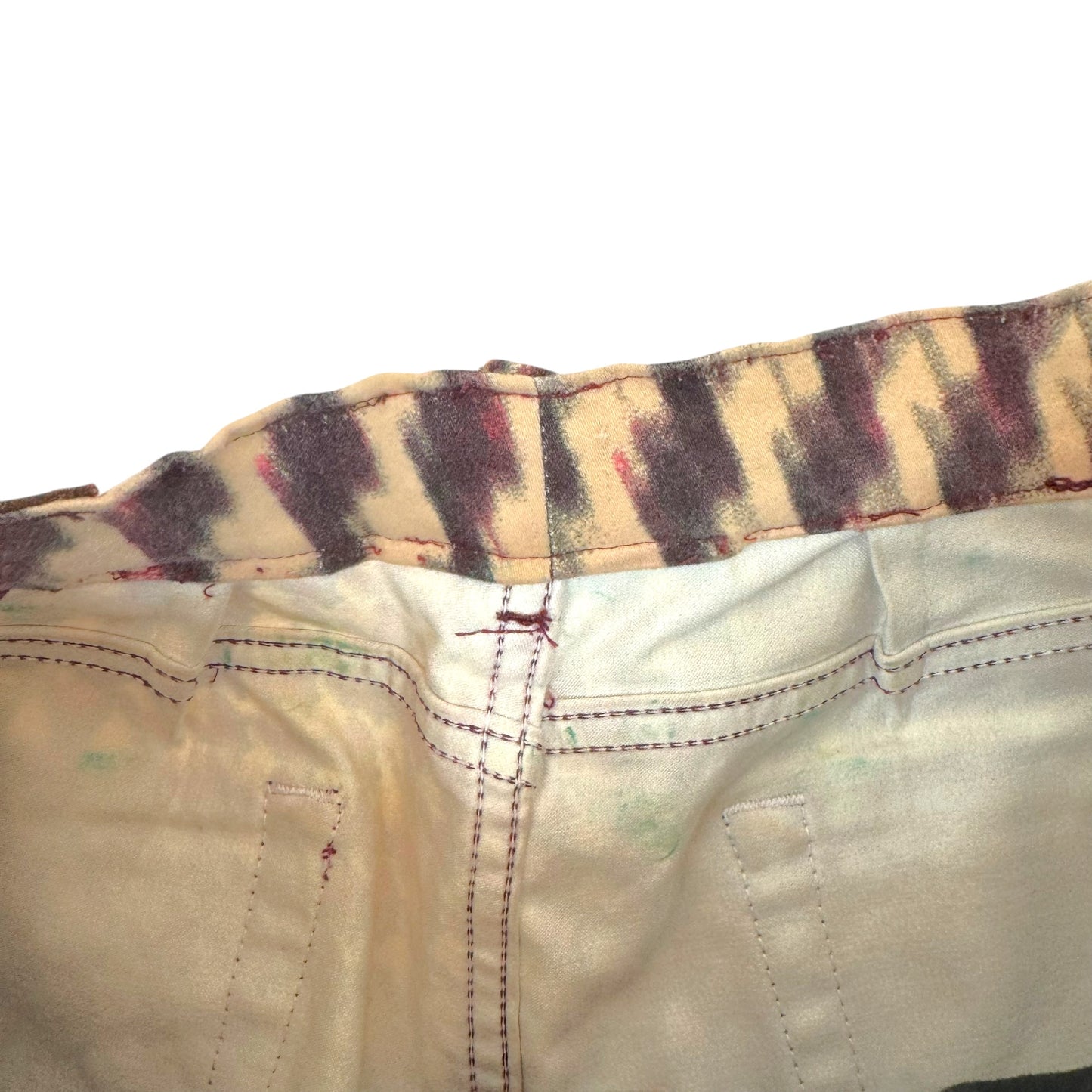 Just Cavalli Roberto Cavalli Burgundy Psychedelic Swirl Print Jeans
