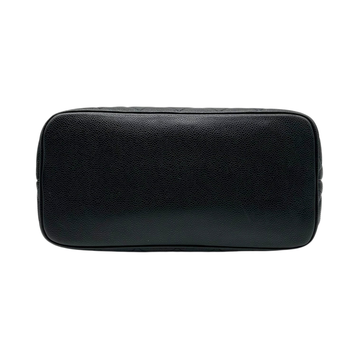Chanel Black Caviar Medallion Matelasse Quilted Logo Tote Bag - Outfit Repeater