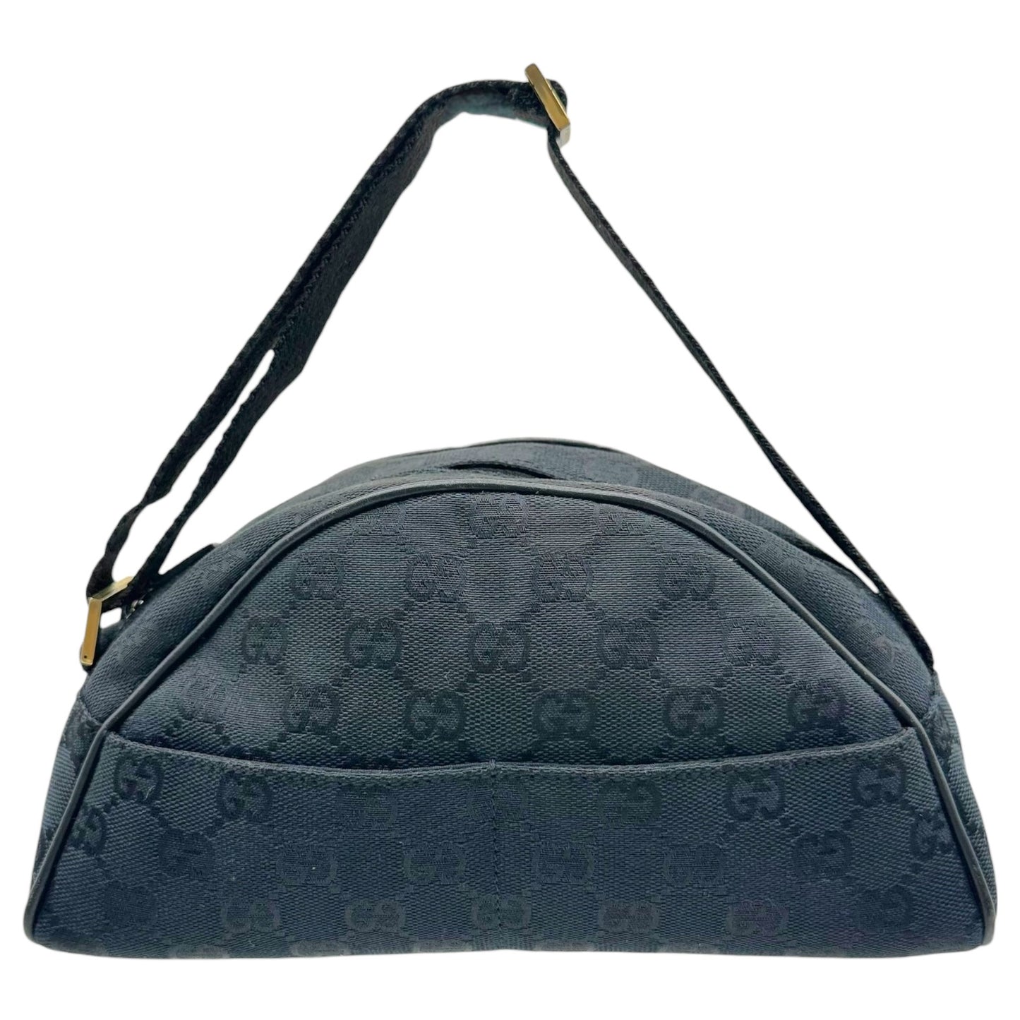 Gucci Black Monogram Crescent Mini Bag