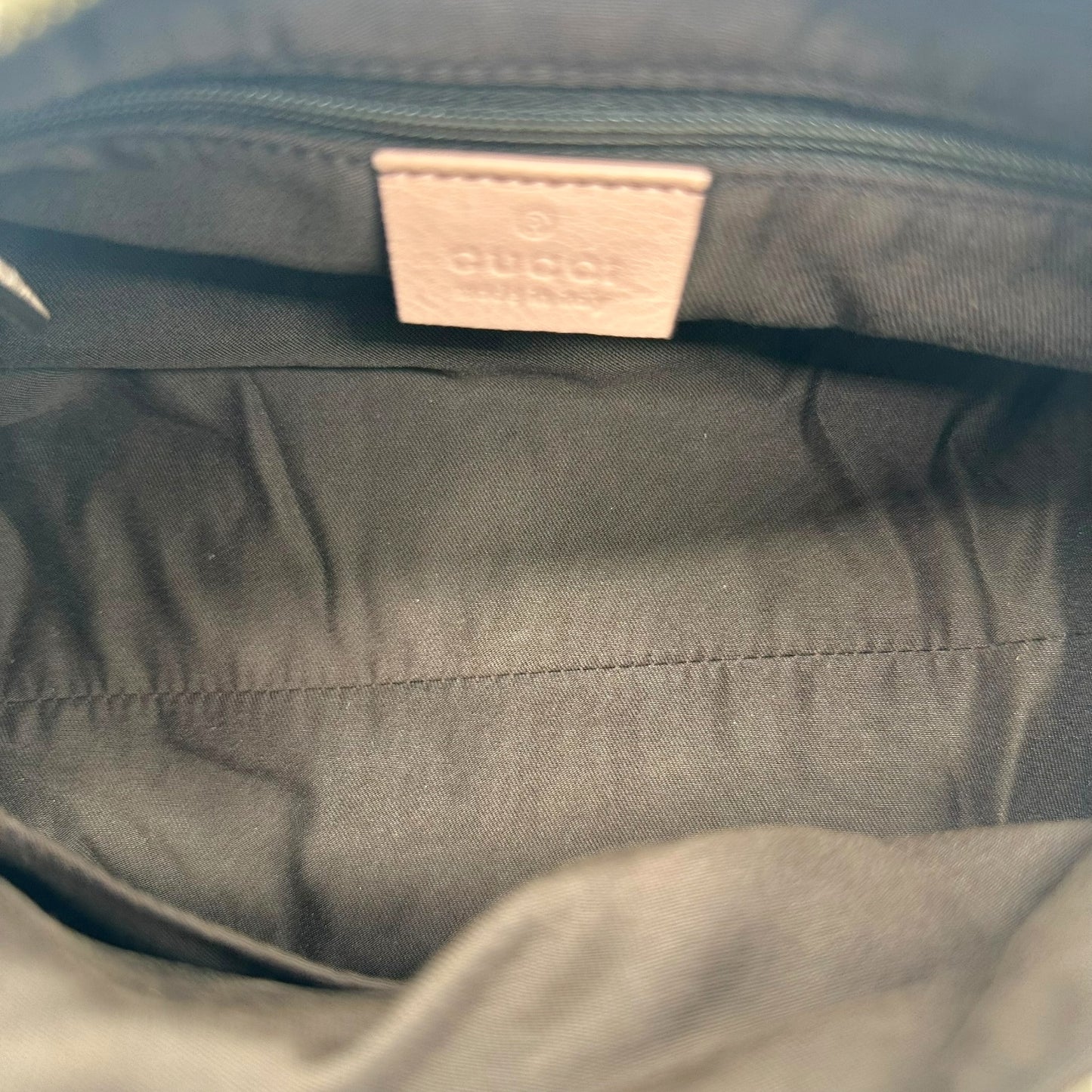 Gucci Tan Monogram & Pink Leather Small Abby Hobo Bag