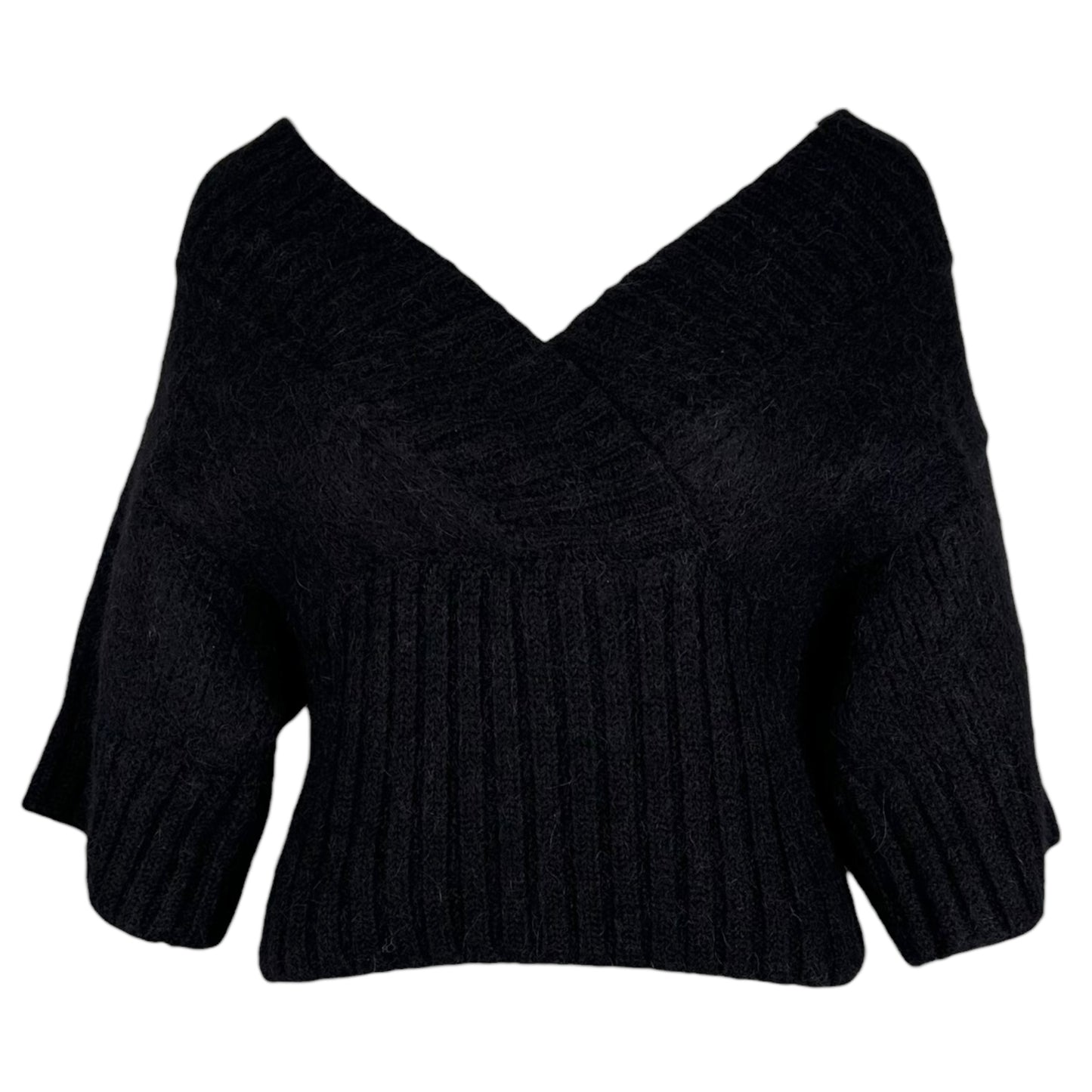 Dolce & Gabbana Black Alpaca 'Kimono' Knit