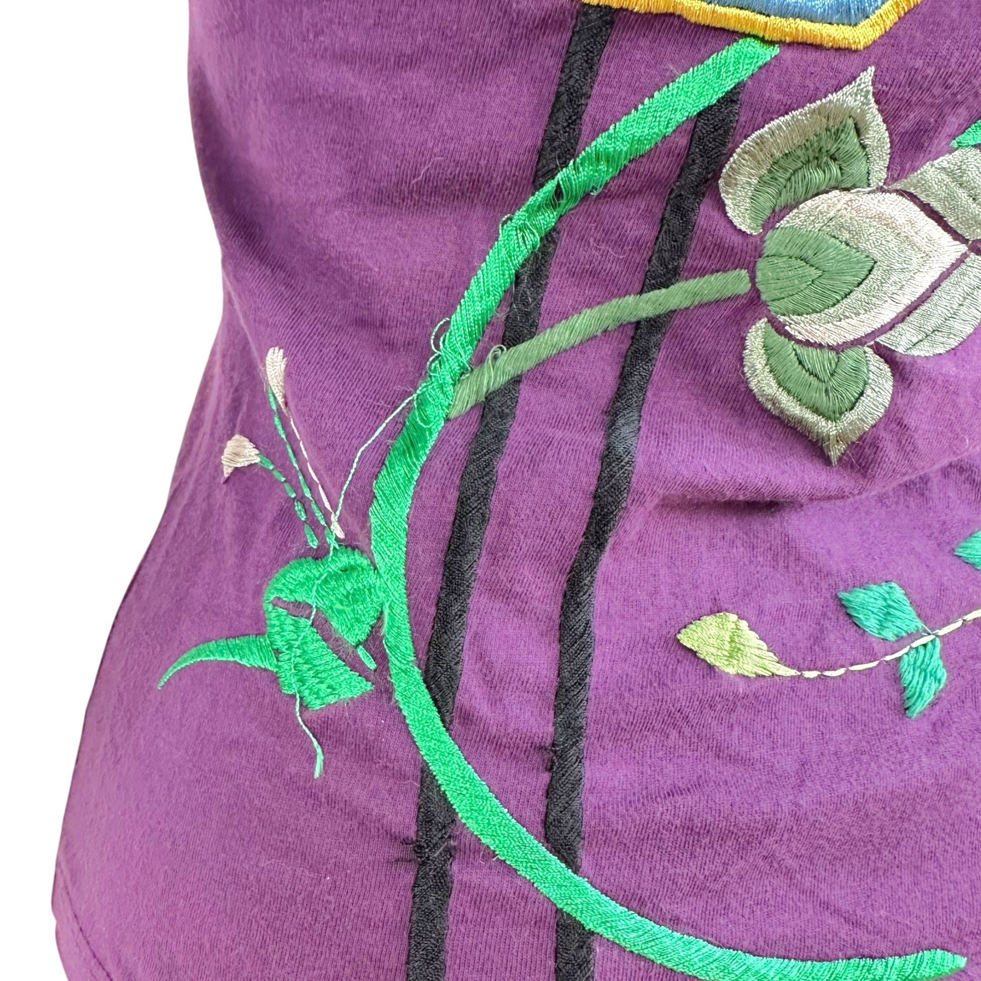 Christian Dior Purple Embroidered T-Shirt