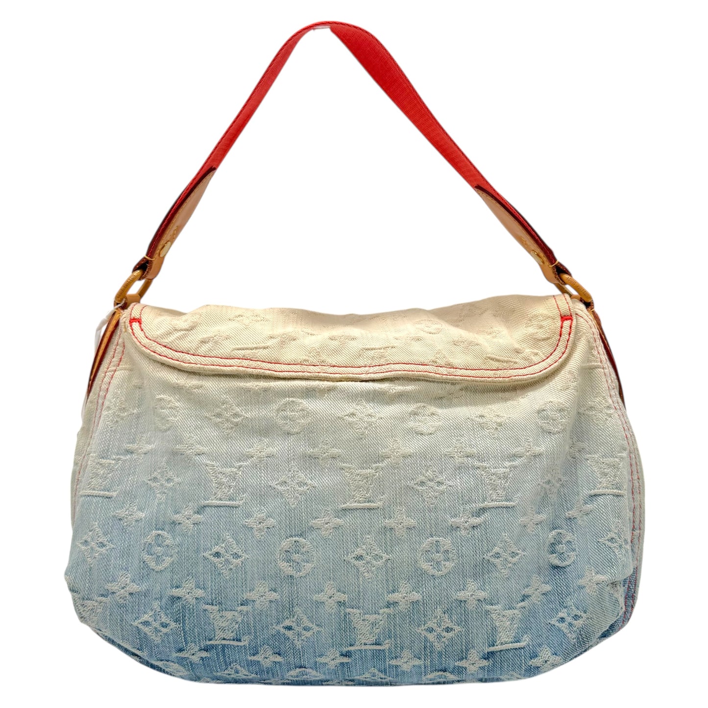 Louis Vuitton Blue Denim Monogram Ombre Sunshine Bag - Outfit Repeater