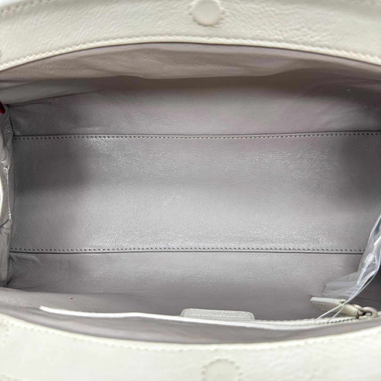 Christian Dior White Leather Small Bowler Bag - Outfit Repeater