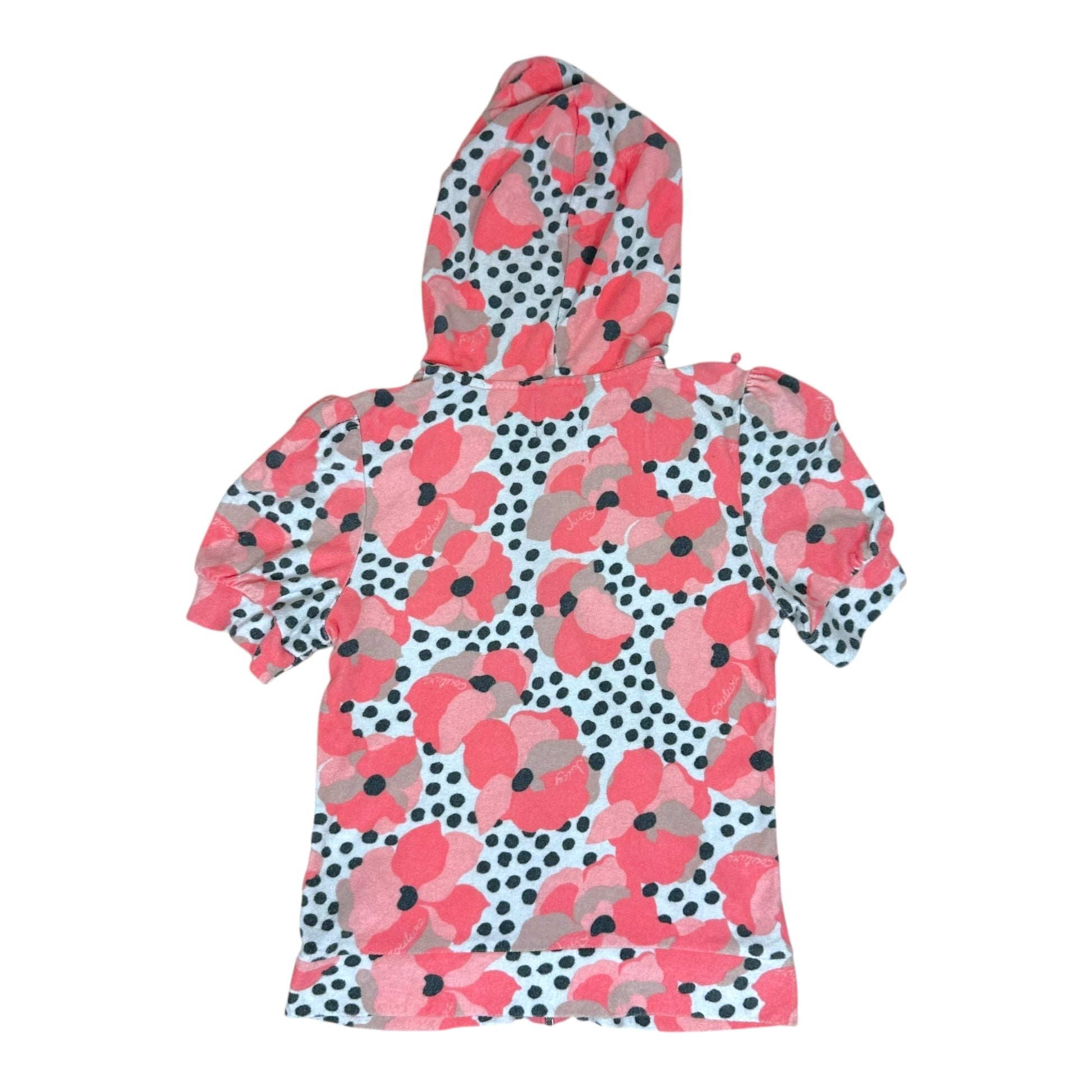 Juicy Couture 'Poppy' Print Terrycloth Mini Shorts & Zip-Up Set - Outfit Repeater