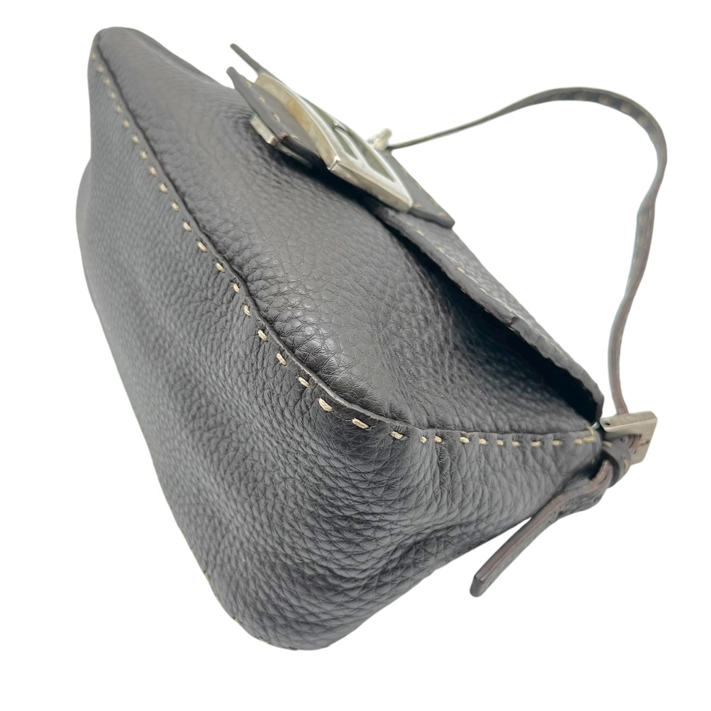 Fendi Brown Leather Selleria Mini Mama Baguette