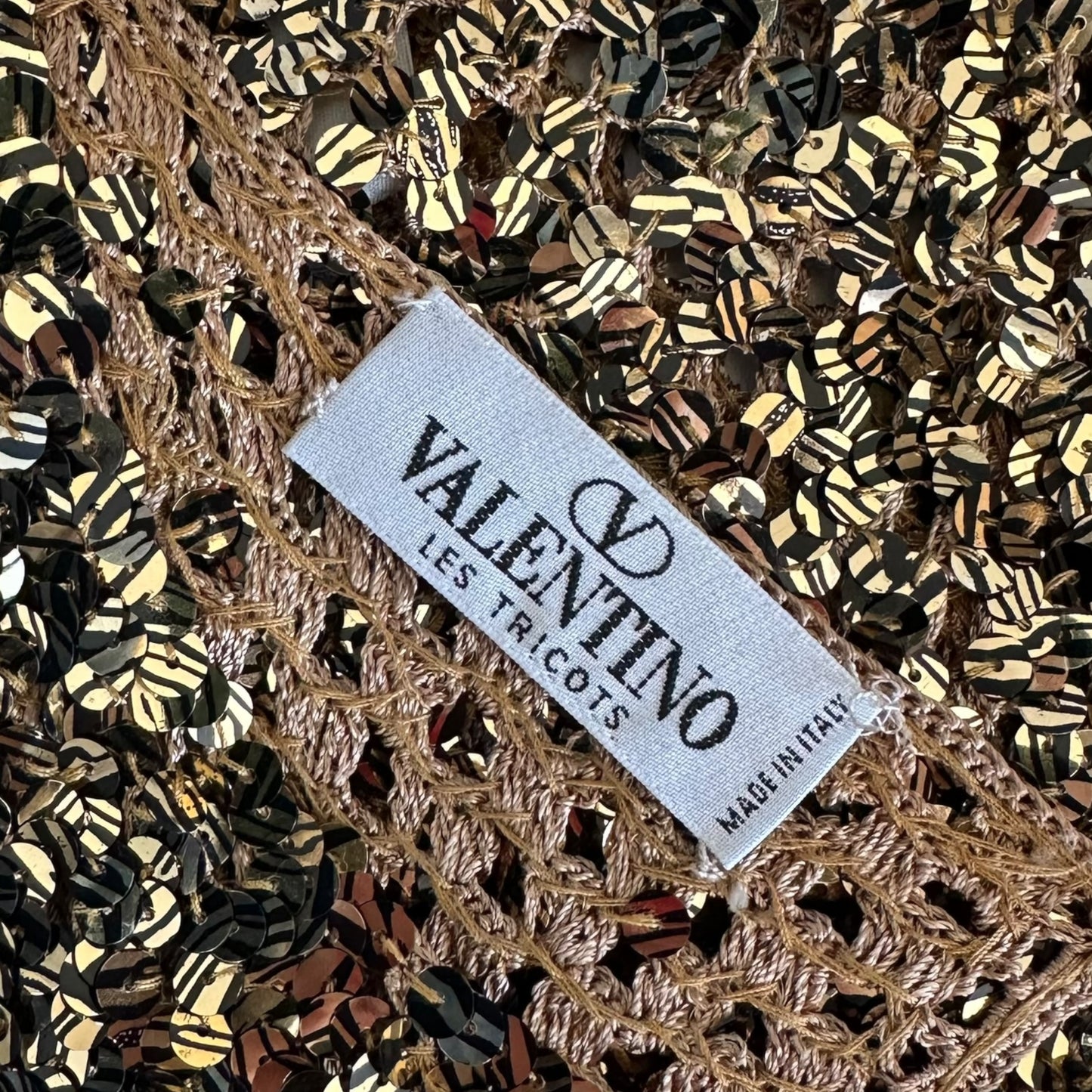 Valentino 90's Gold Sequin Tank Top - Outfit Repeater