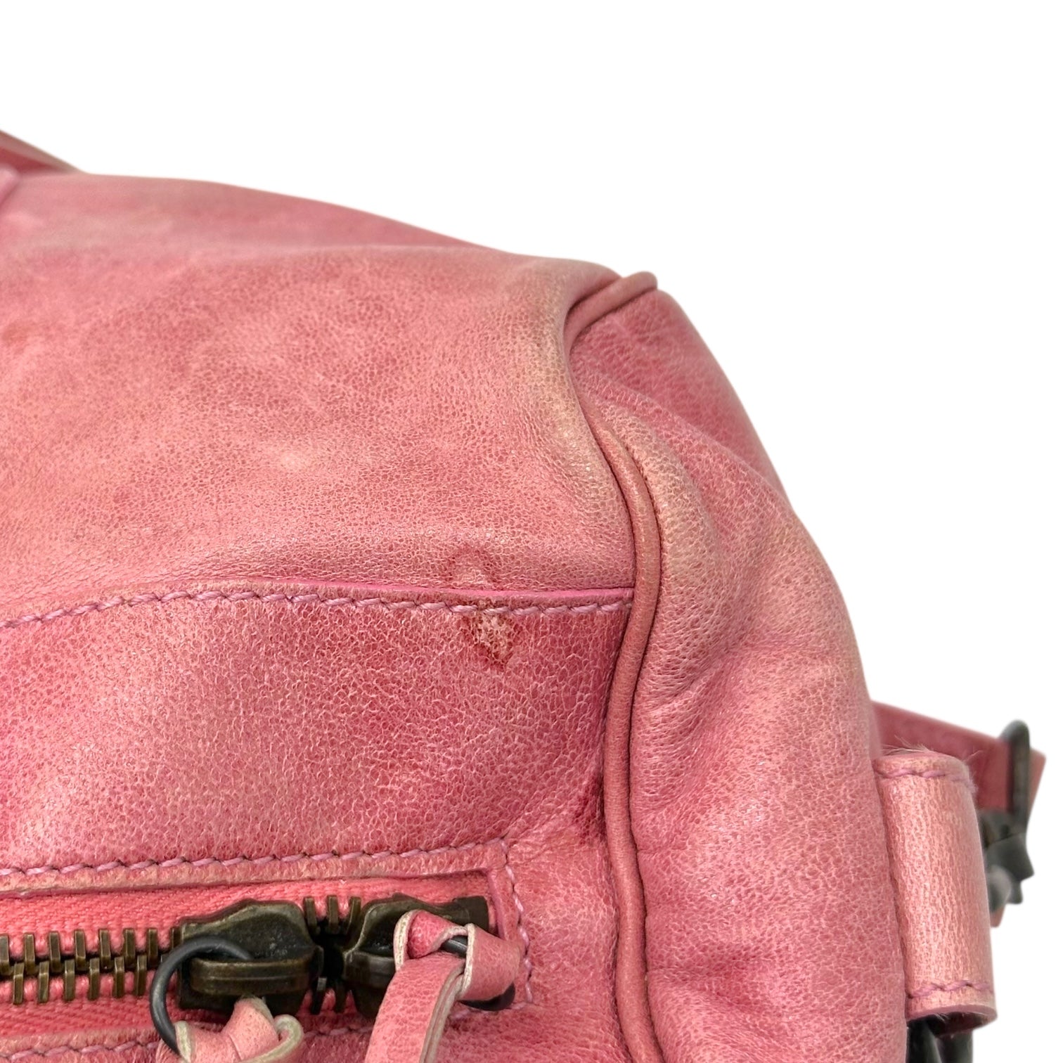 Balenciaga Pink Lambskin City Twiggy 2-Way Bag - Outfit Repeater
