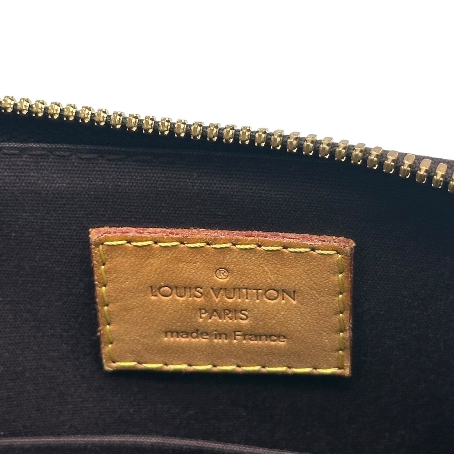 Louis Vuitton Burgundy Patent Vernis Monogram Alma BB 2-Way Bag