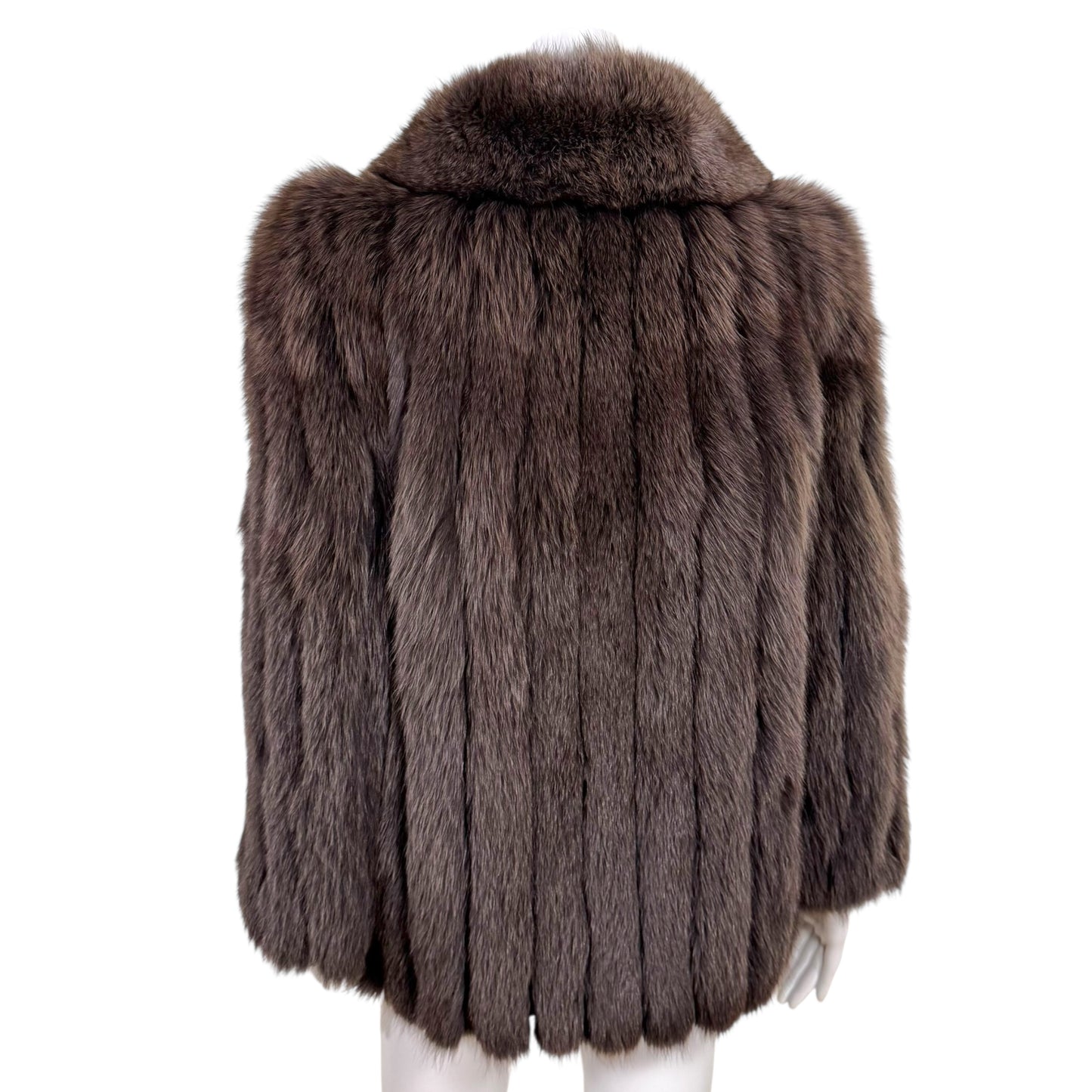 Vintage Rotiny Russian Blue Dyed Fox Fur Coat - Outfit Repeater