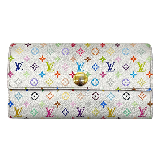 Louis Vuitton Murakami White Multicolor Sarah Wallet