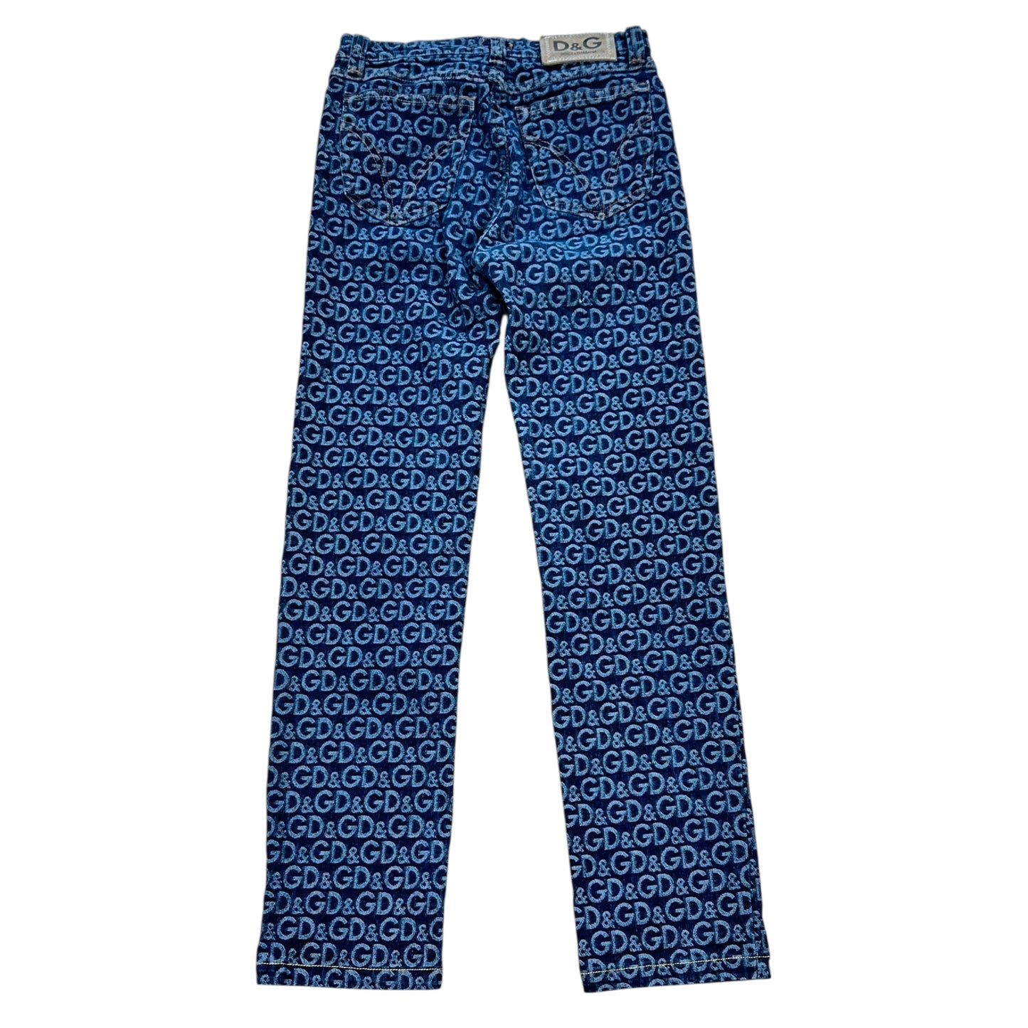 D&G Dolce & Gabbana Blue Logo Jeans