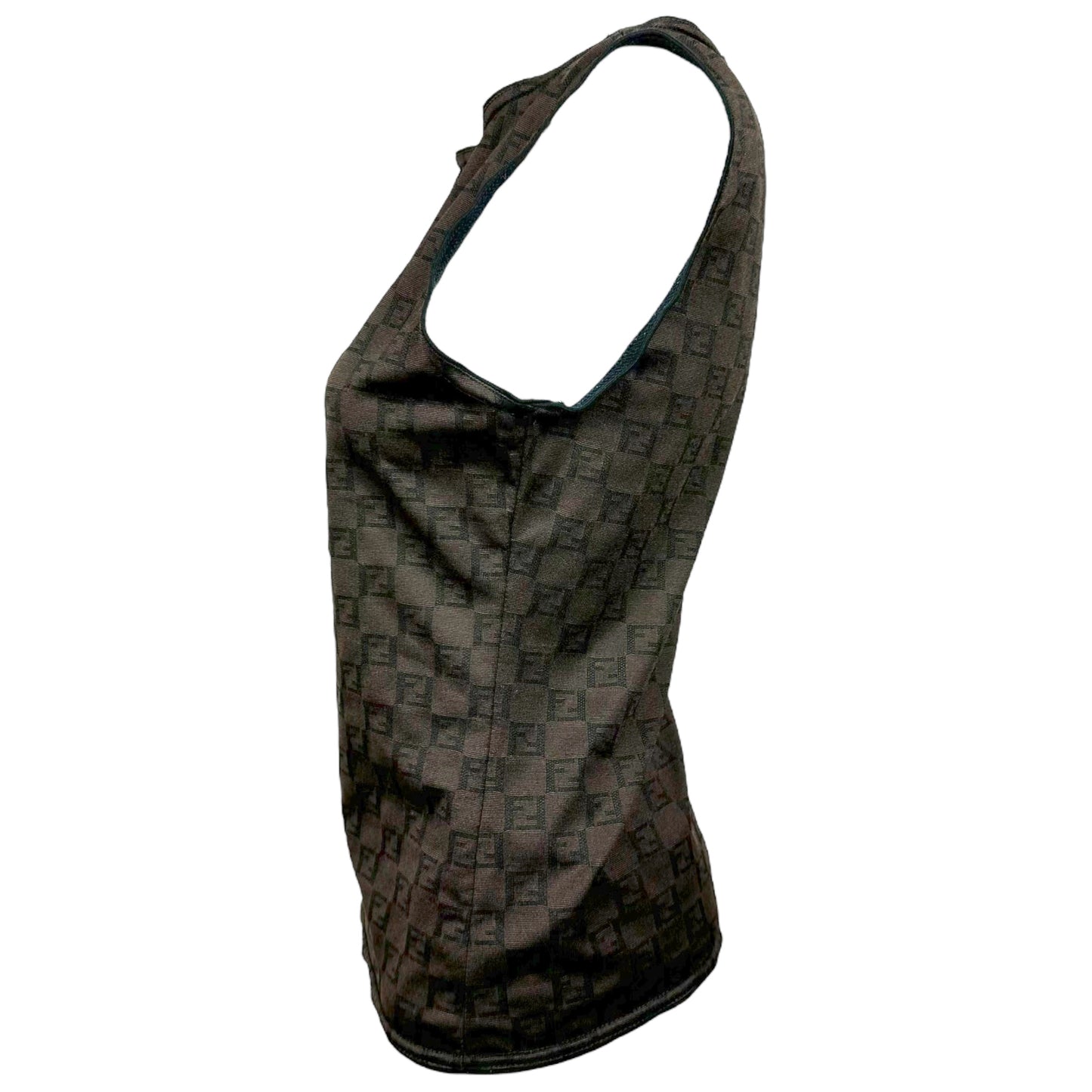 Fendi Brown Monogram Tank Top - Outfit Repeater
