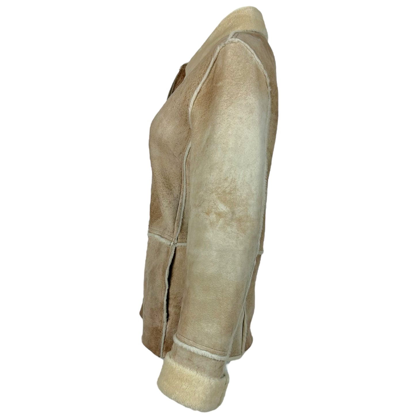 D&G Dolce & Gabbana Tan Shearling Jacket