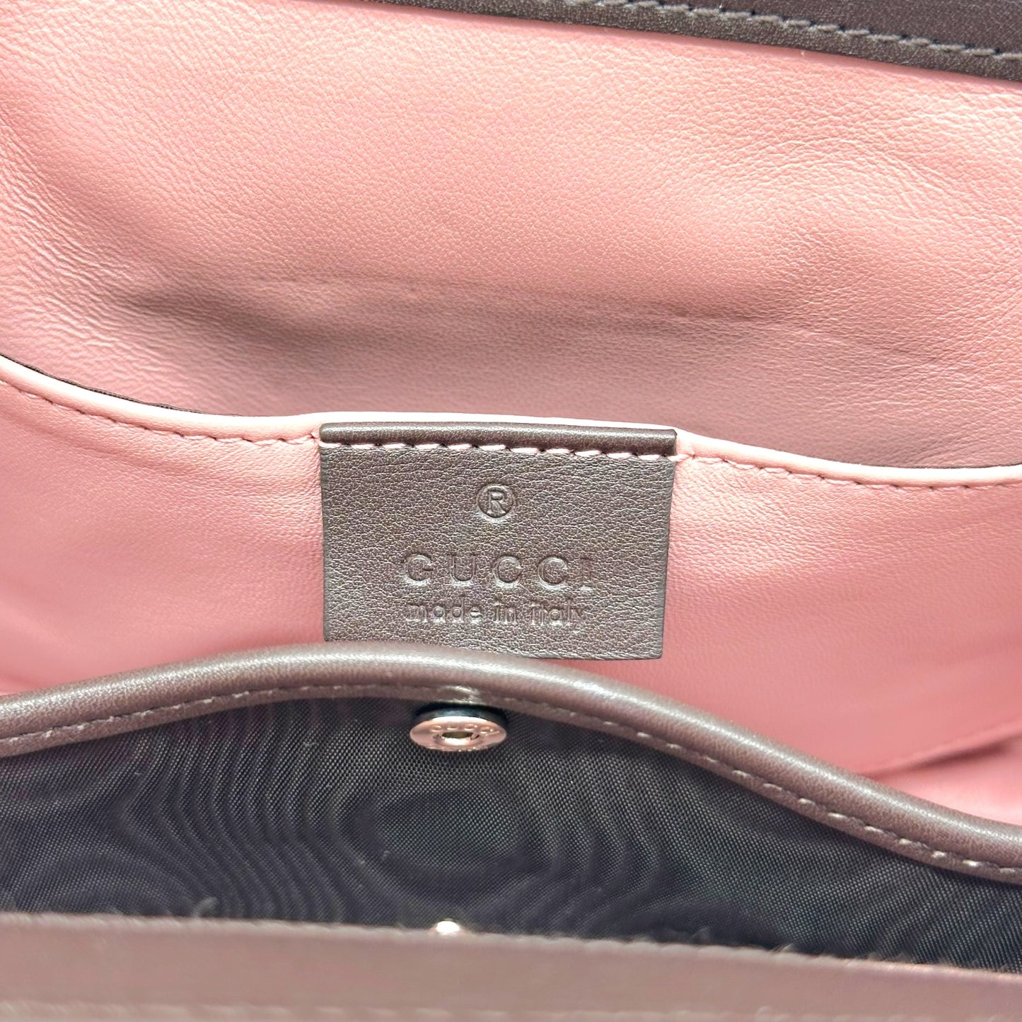 Gucci Python Bamboo Top Handle Lady Lock Bag