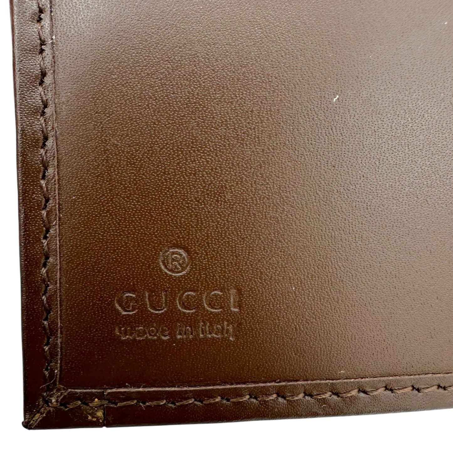 Gucci Brown Monogram Jackie Bi-Fold Wallet