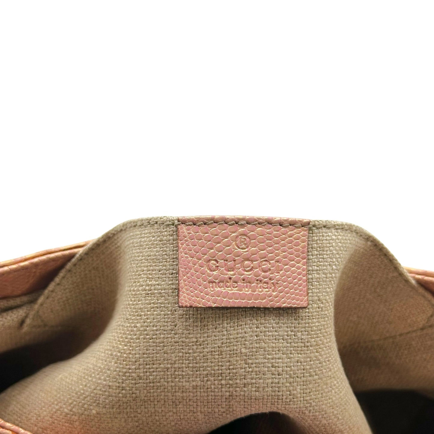 Gucci by Tom Ford S/S 2004 Tan Monogram & Pink Lizard Skin Crystal Bamboo Shoulder Bag