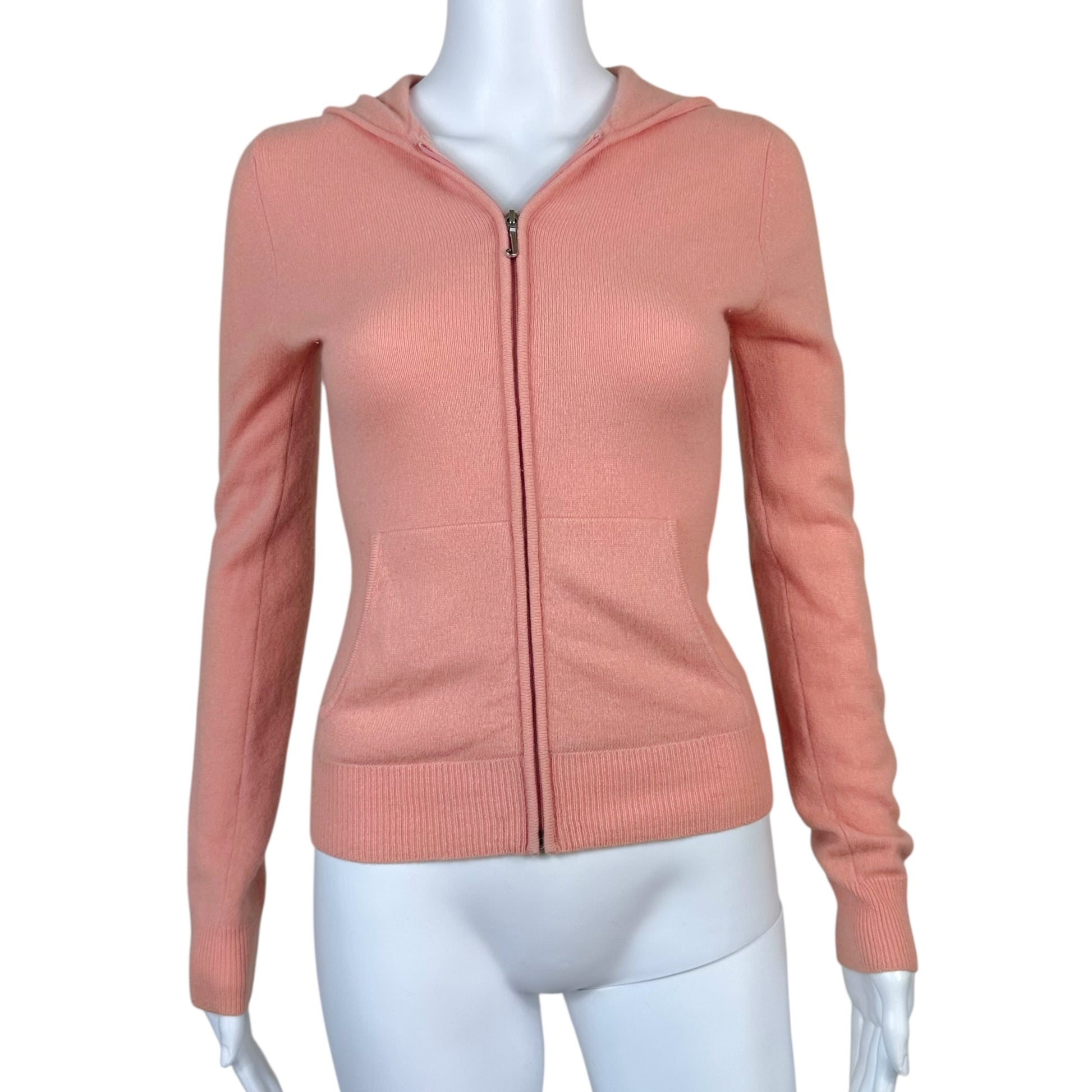 Juicy Couture Pink Cashmere Zip-Up Hoodie - Outfit Repeater