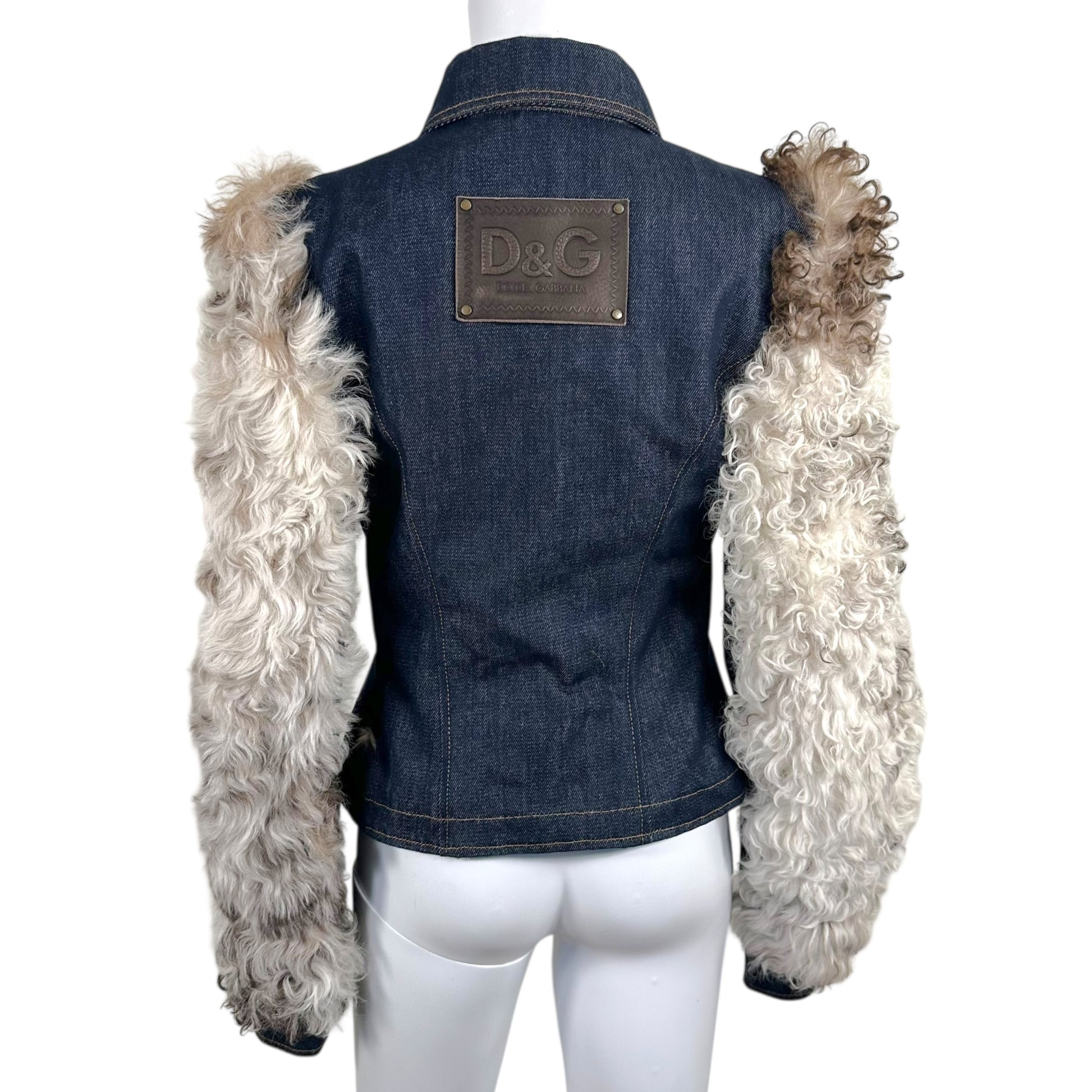 D&G Dolce & Gabbana Denim & Sheep Fur Jacket - Outfit Repeater