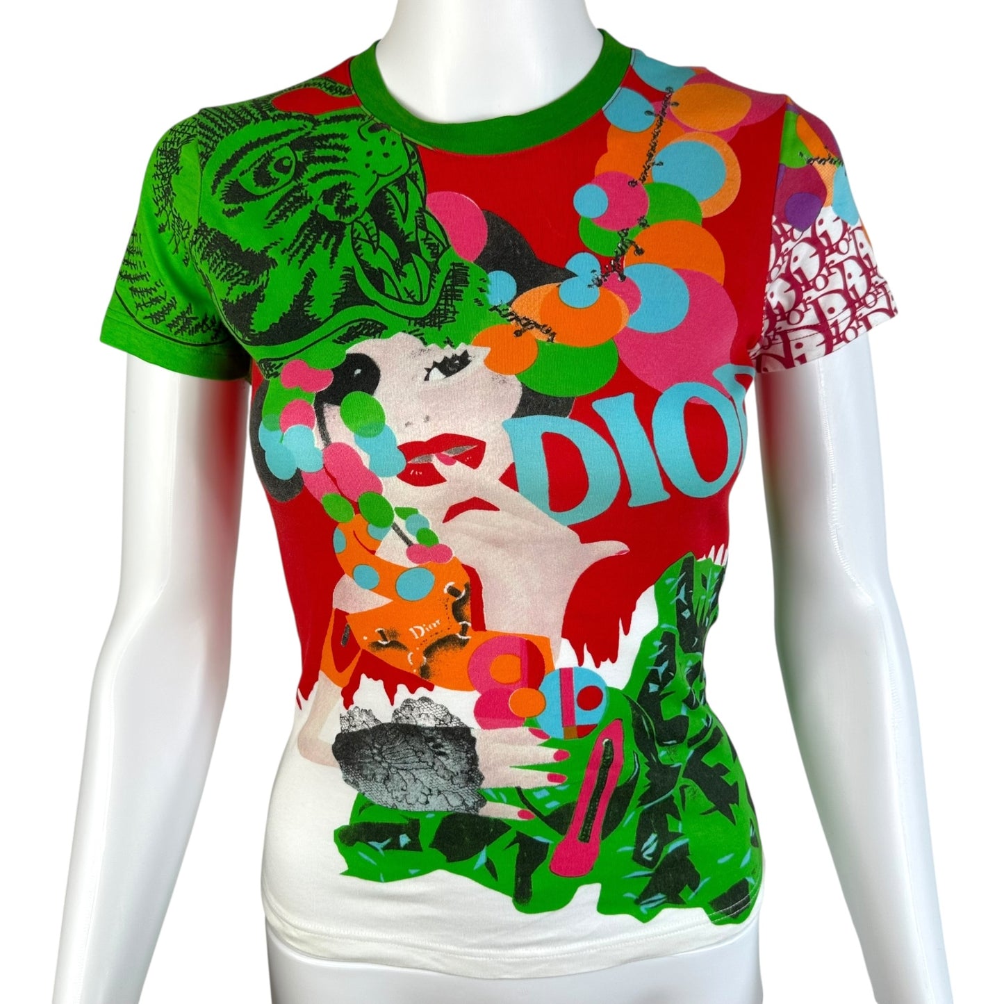 Christian Dior S/S 2005 Face Graphic T-Shirt