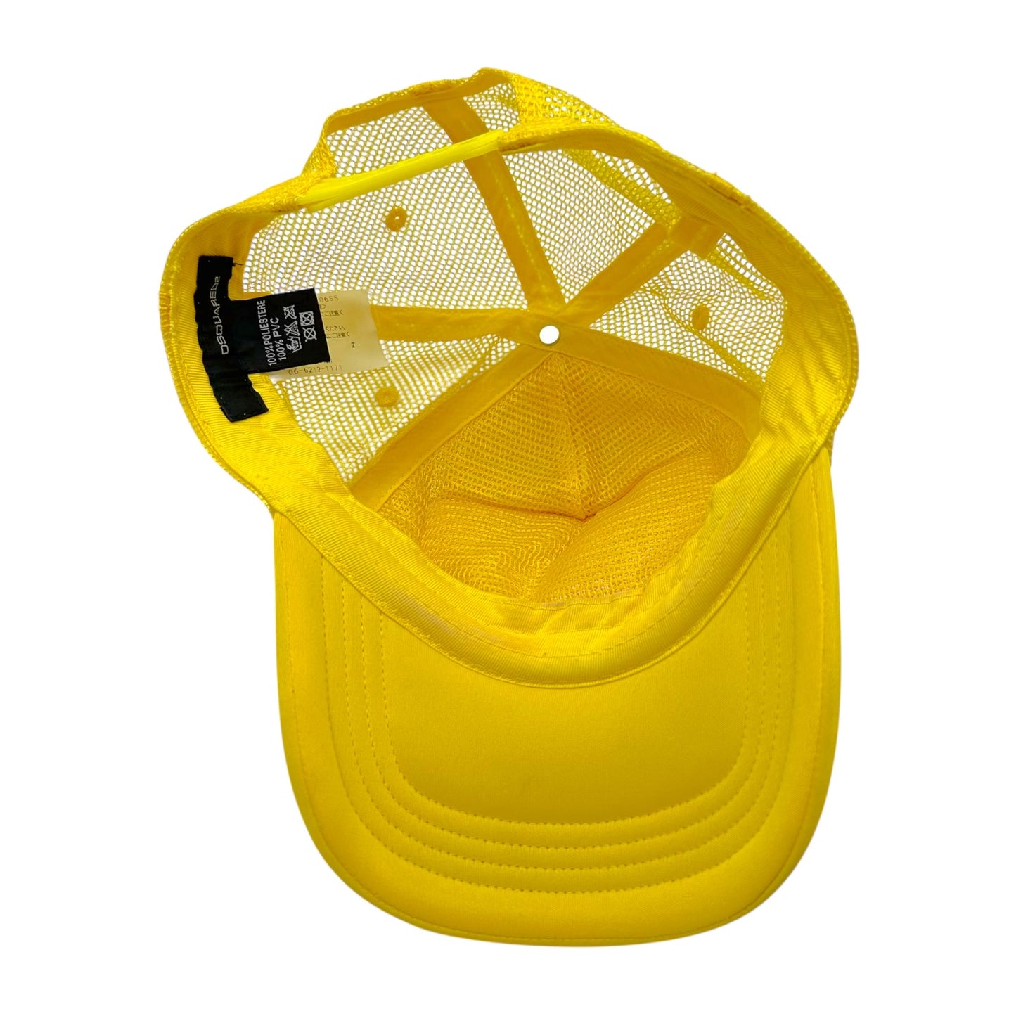 Dsquared2 Yellow Cock-Age Chicken Graphic Trucker Hat