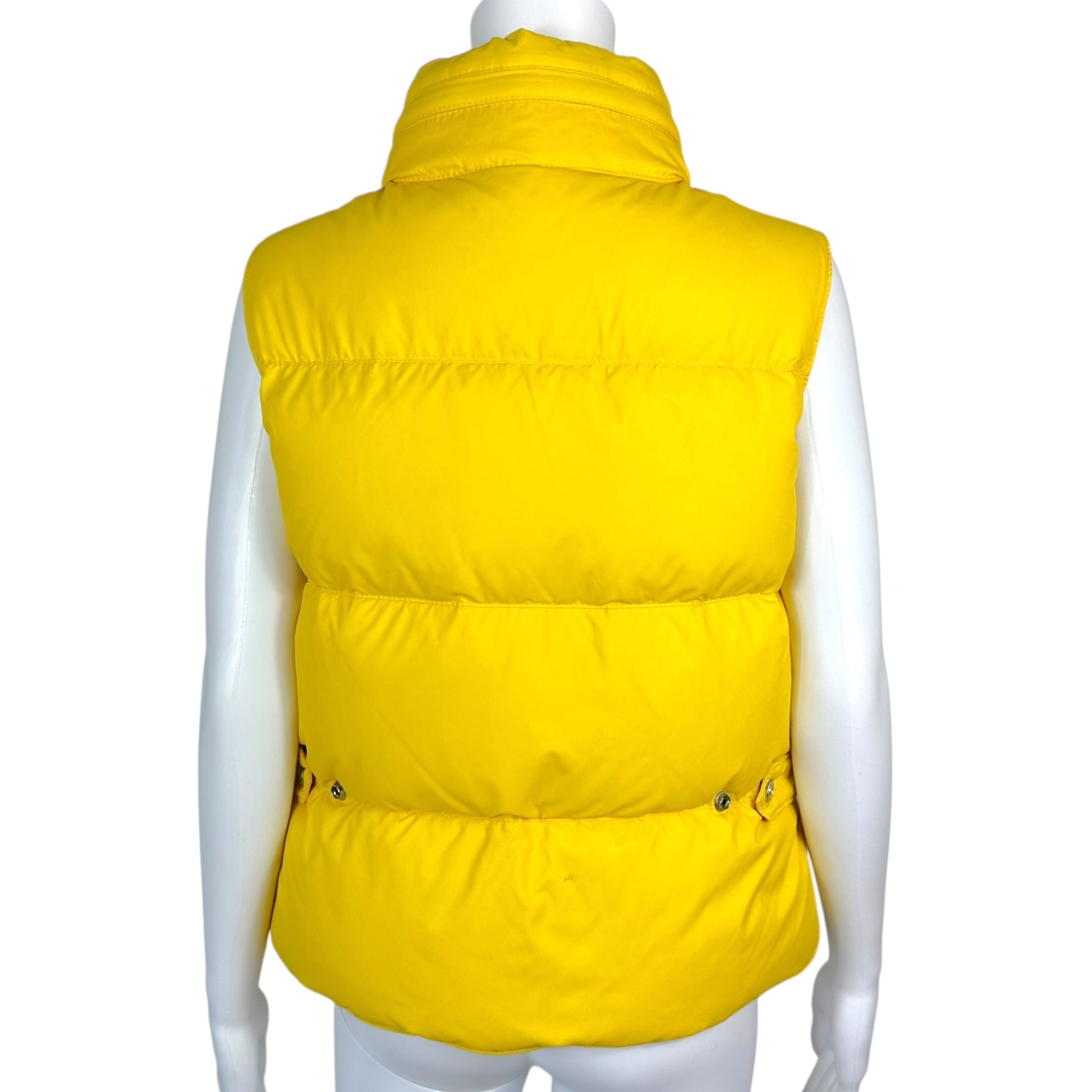 Dsquared2 Yellow Down Vest With Logo Patch