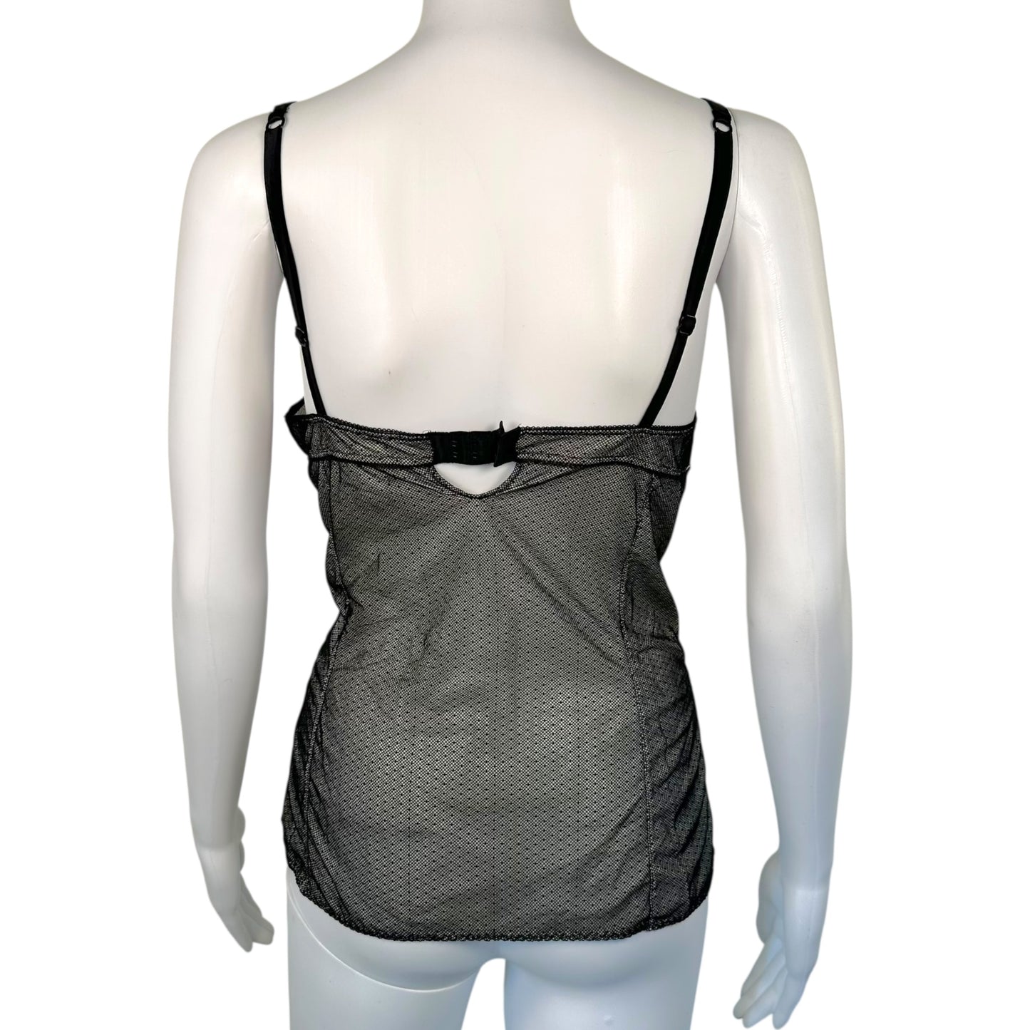 Dolce & Gabbana Underwear Lace Camisole Top w/ Logo Charm