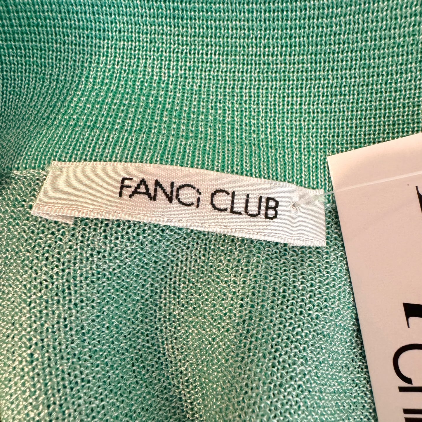 Fanci Club Sheer Knit Cardigan Mint Green XS