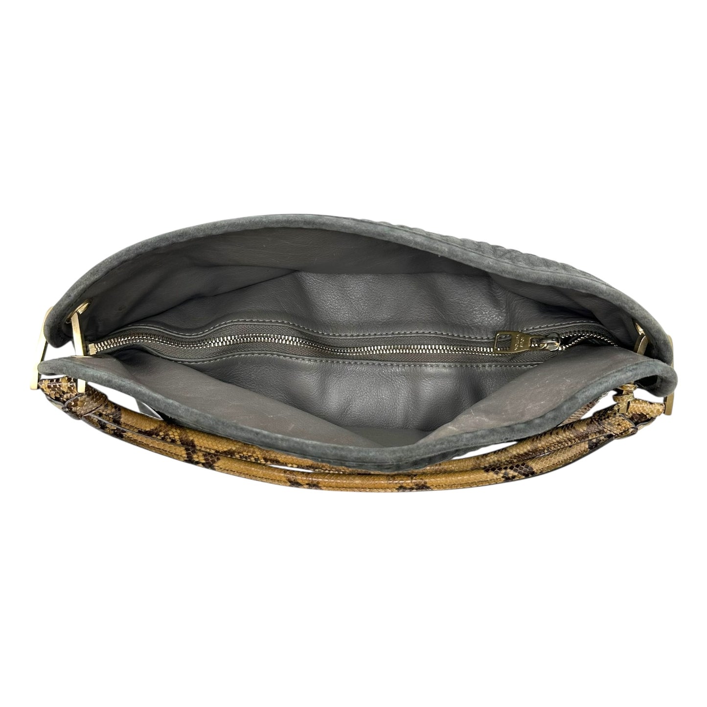 Louis Vuitton Whisper PM Python & Gray Suede Shoulder Bag