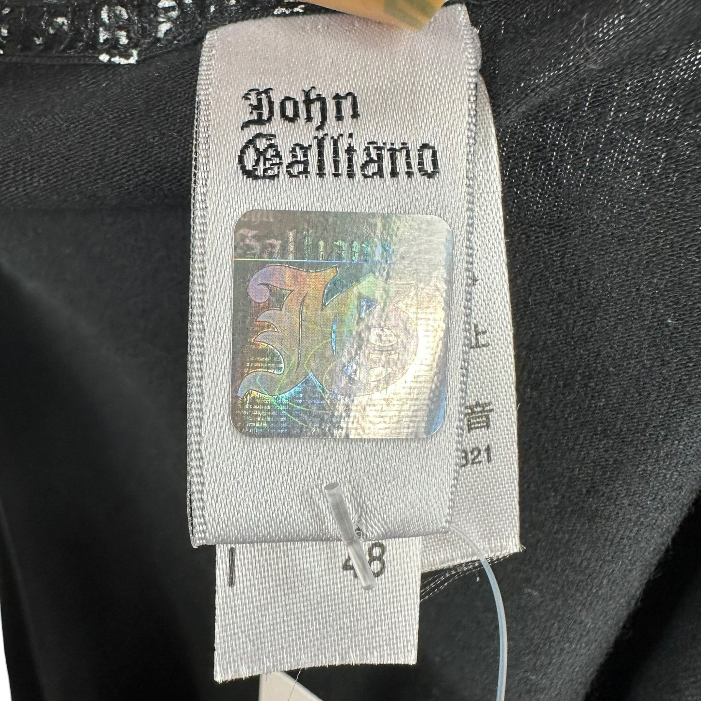 John Galliano Black & White Gazette Newsprint T-Shirt