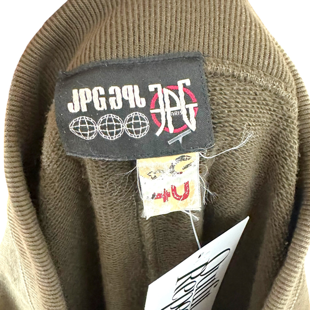 Jean Paul Gaultier JPG Khaki 'Sweatpant' Cargo Pocket Maxi Skirt