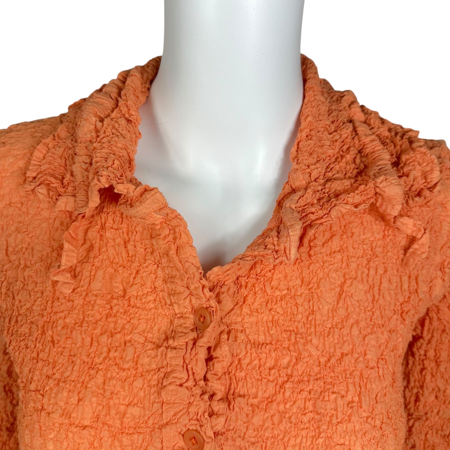 Issey Miyake Coral Wrinkle Shirt