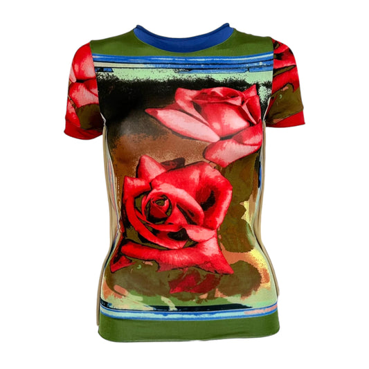 Jean Paul Gaultier Iconic Rose Print T-Shirt