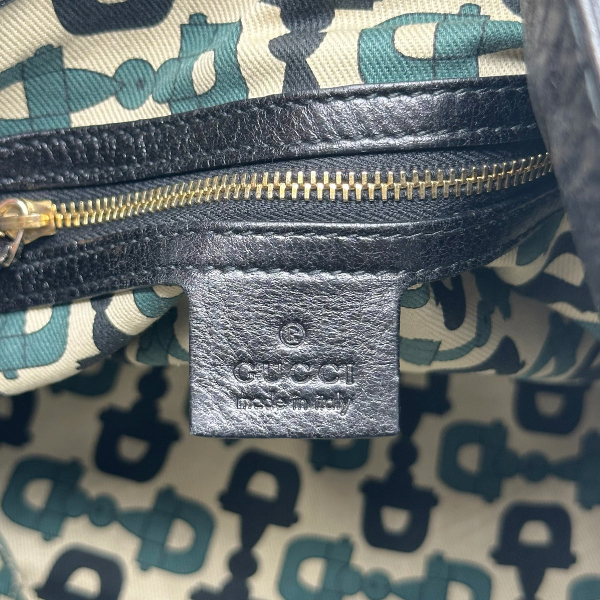 Gucci Black Leather Hobo Bag With Bamboo Fringe