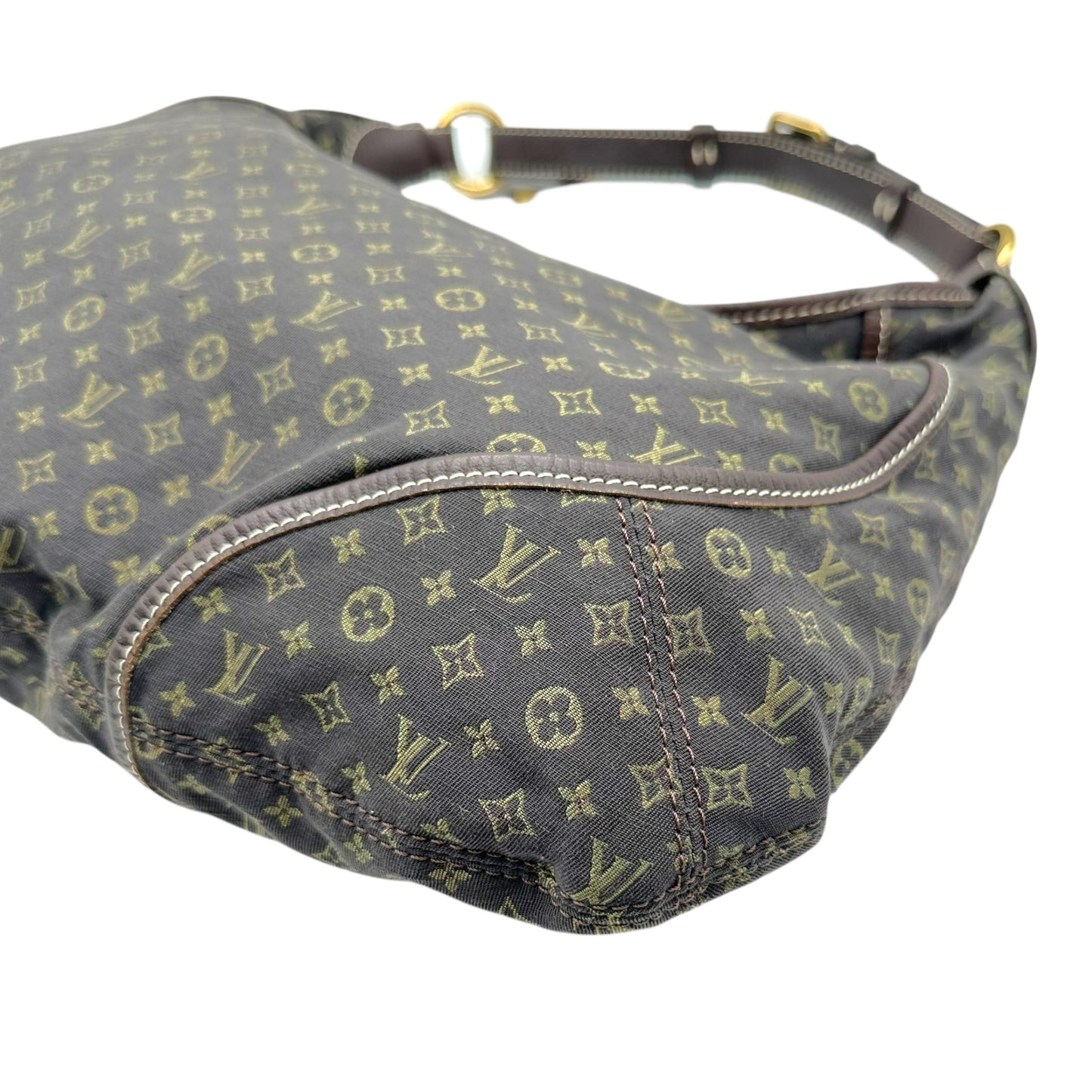 Louis Vuitton Shoulder Bag Brown Lin Monogram Manon MM