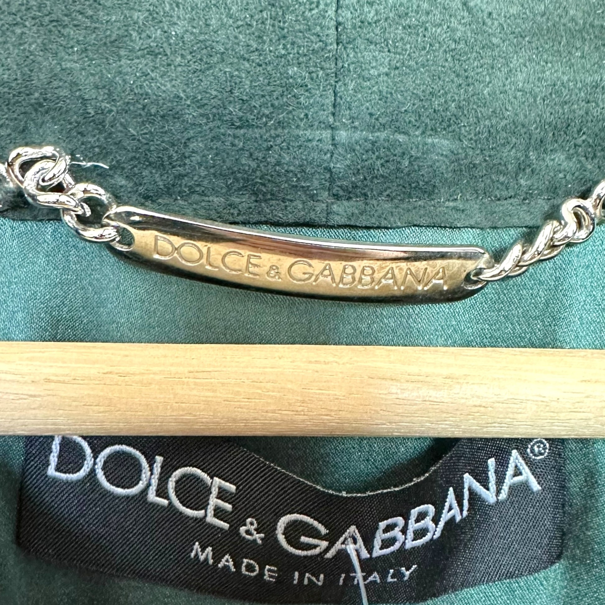 Dolce & Gabbana Multicolor Suede Patchwork Coat