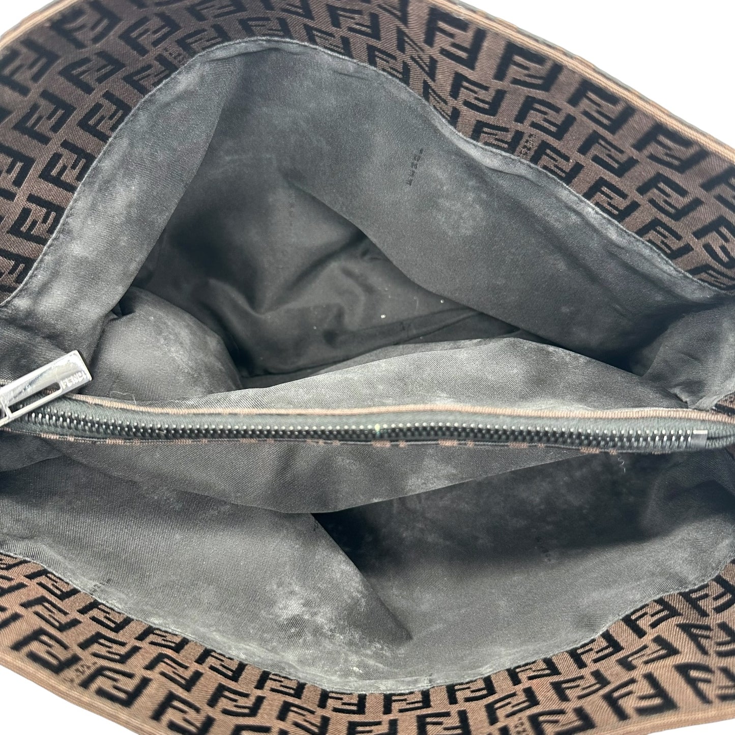 Fendi Brown & Black Zucchino Monogram Small Tote Bag - Outfit Repeater