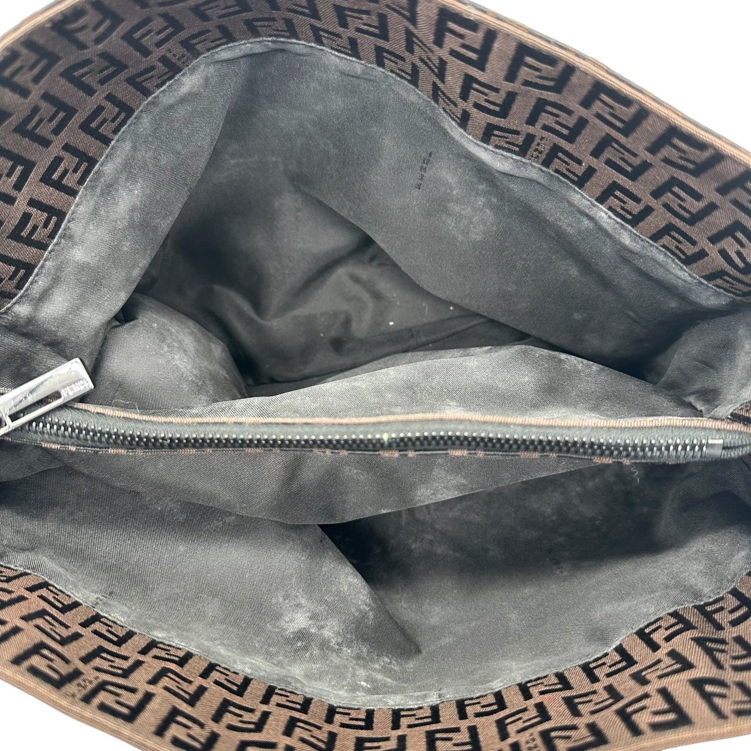 Fendi Brown & Black Zucchino Monogram Small Tote Bag - Outfit Repeater