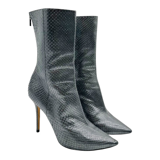Jimmy Choo Metallic Snakeskin Pointed Toe Boots