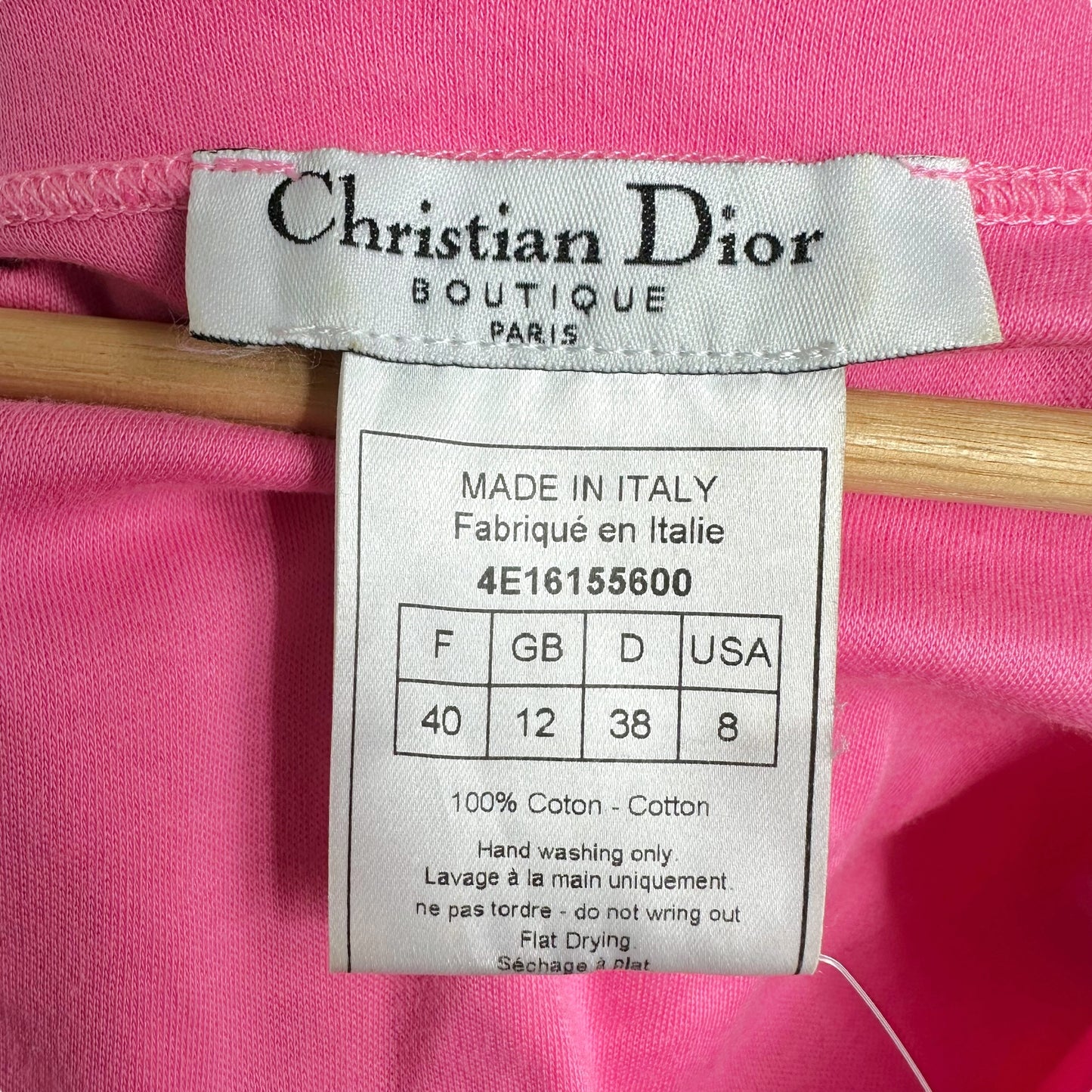 Christian Dior S/S 2004 Hardcore Pink Chain Embellished Tank