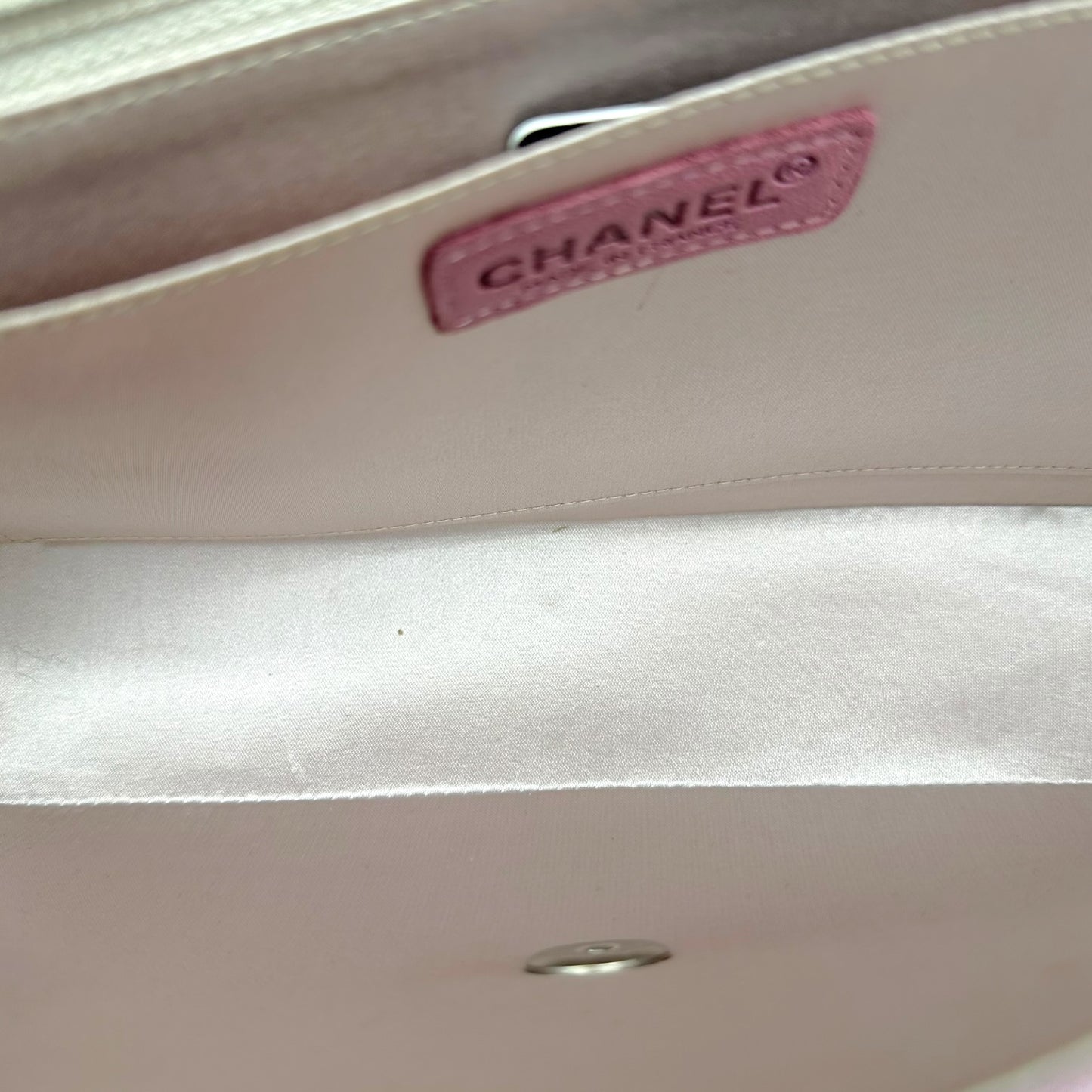 Chanel Pink Canvas & Leather Travel Line Medium Flap Bag 2000-02