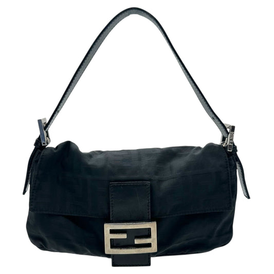 Fendi Black Nylon Zucca Monogram Baguette Bag - Outfit Repeater