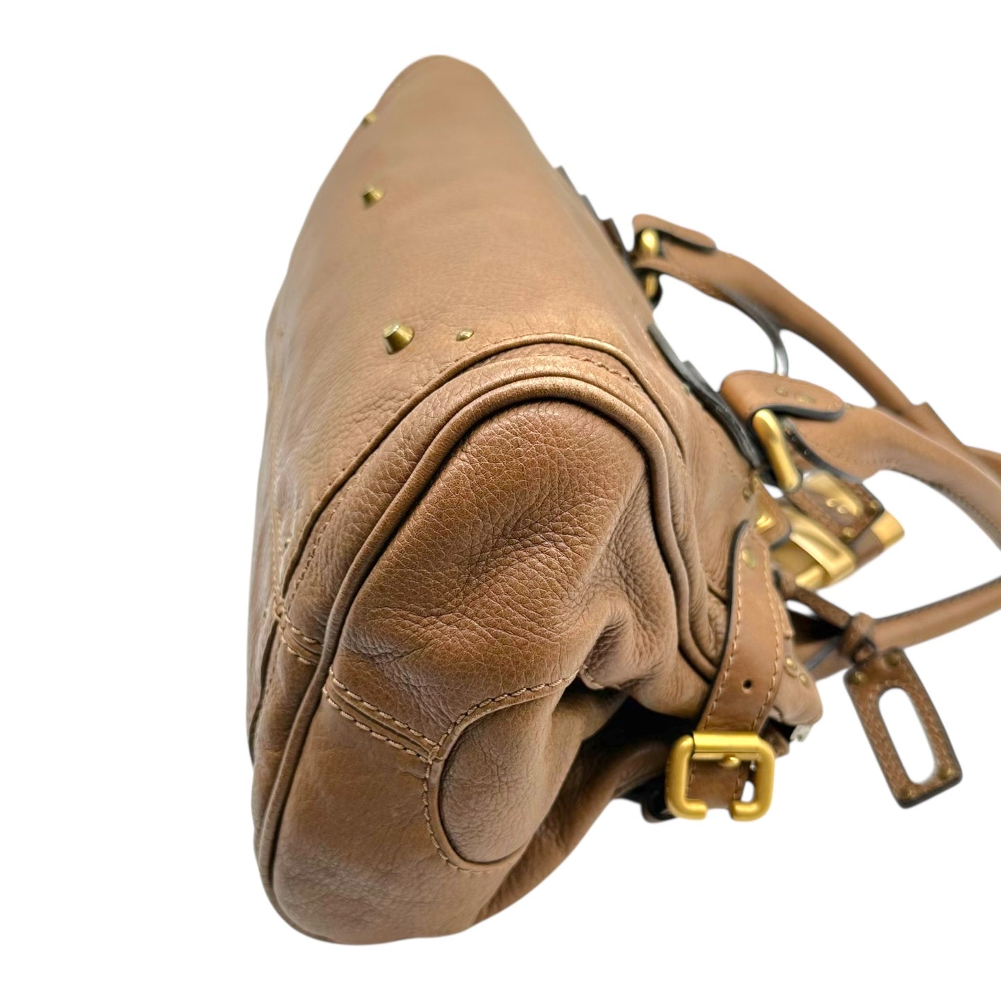Chloe Brown & Gold Paddington Shoulder Bag